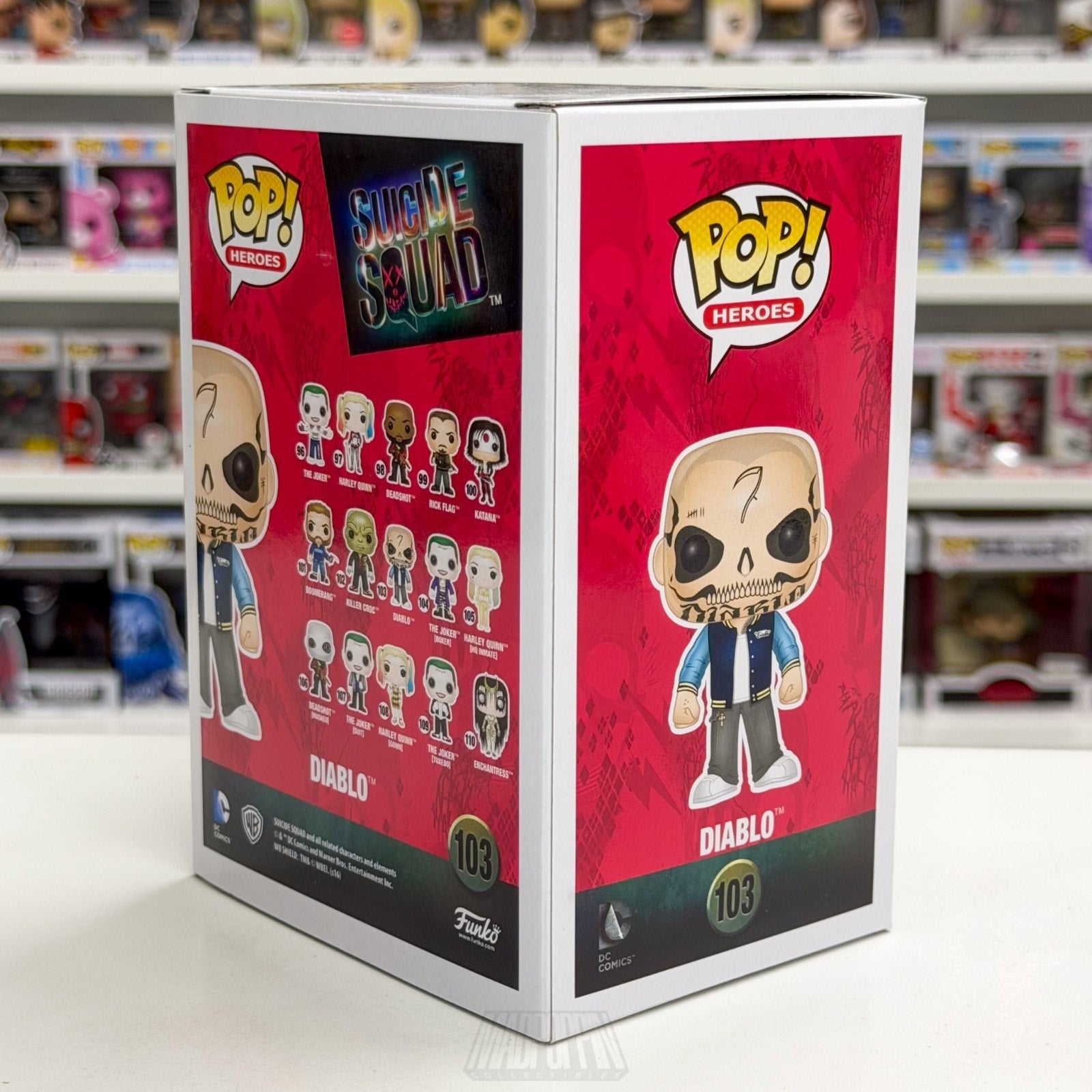Funko Pop DC Super Heroes Suicide Squad El Diablo 103 Fire Devil Vinyl Figure