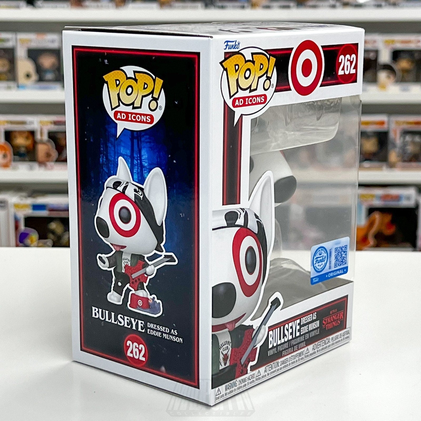 Funko Pop Ad Icons Target Stranger Things Bullseye As Eddie Munson 262 Toy Vinyl