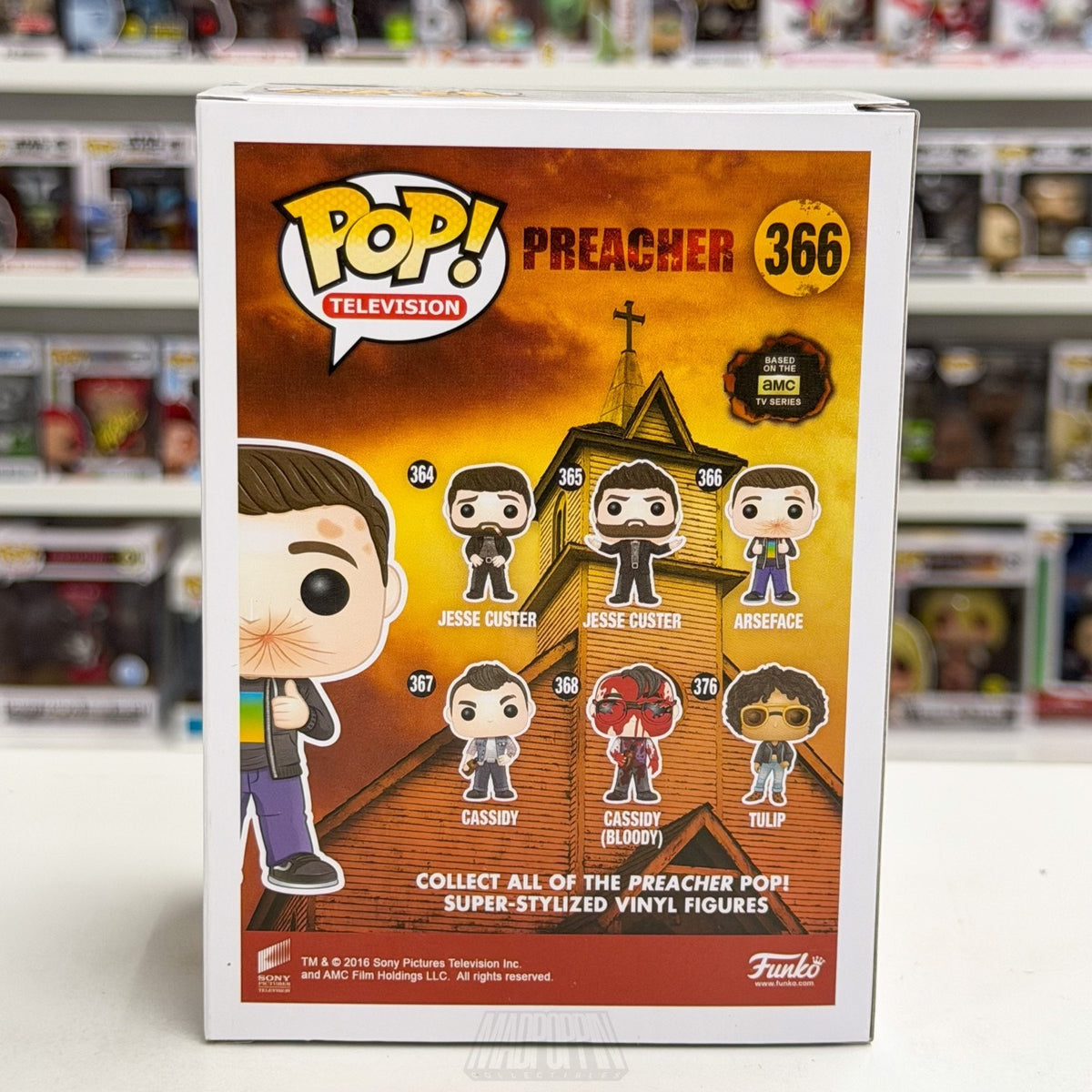 Funko Pop TV Preacher Arseface 366 AMC Supernatural Adventure DC Vinyl Figure