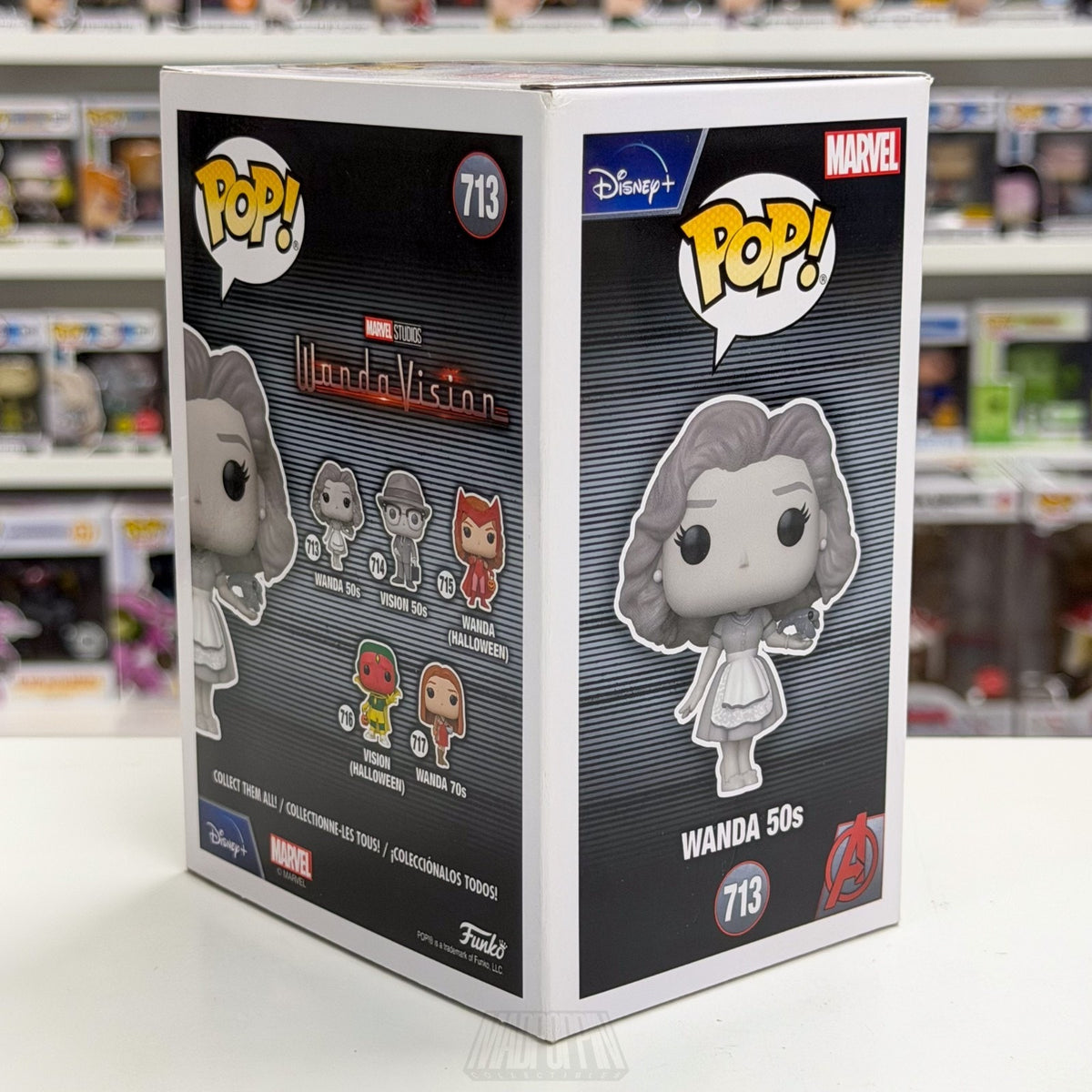 Funko Pop Marvel WandaVision Wanda 50s 713 Scarlet Witch MCU Toy Vinyl Figure