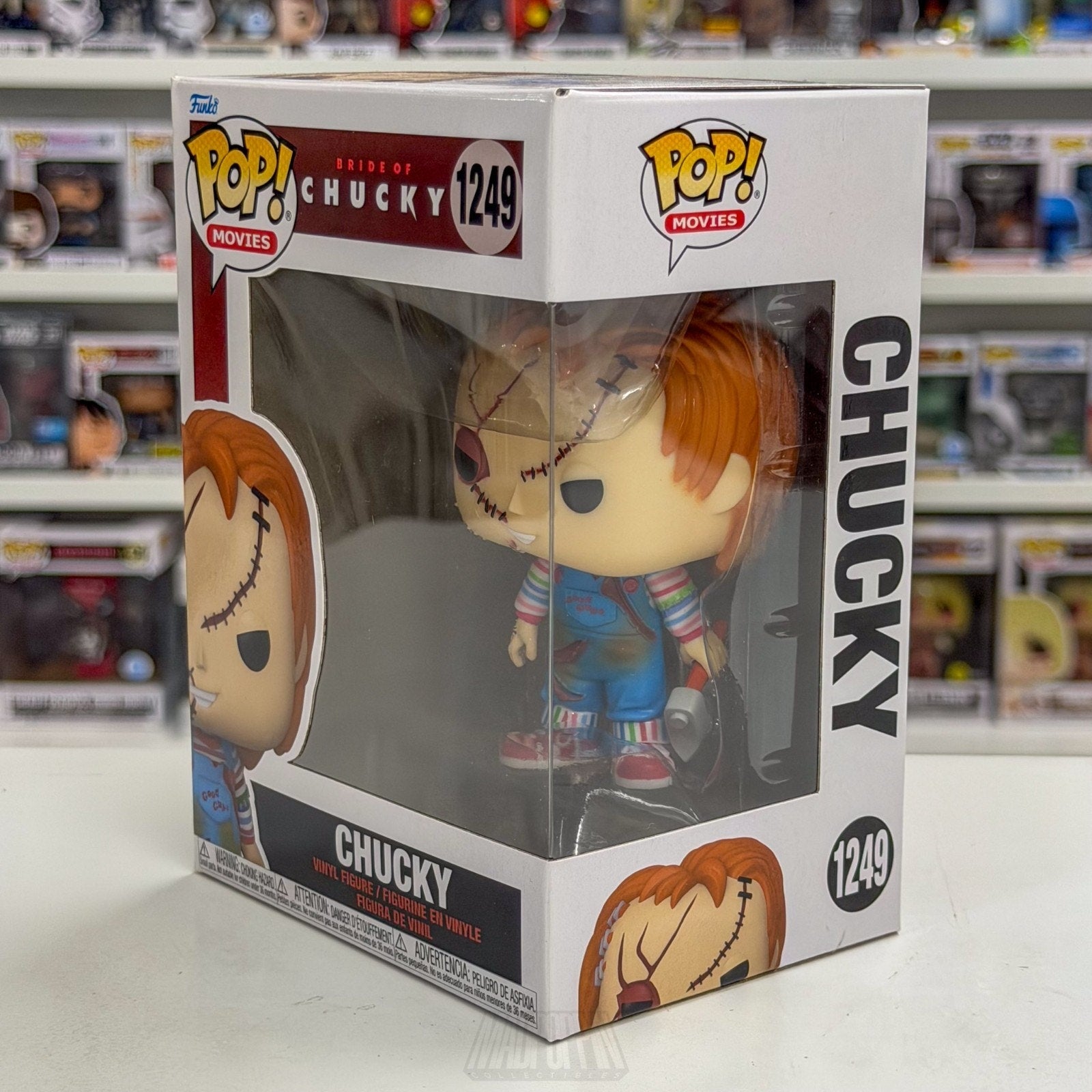 Funko Pop Movies Bride of Chucky Axe 1249 Good Guy Doll Horror Toy Vinyl Figure