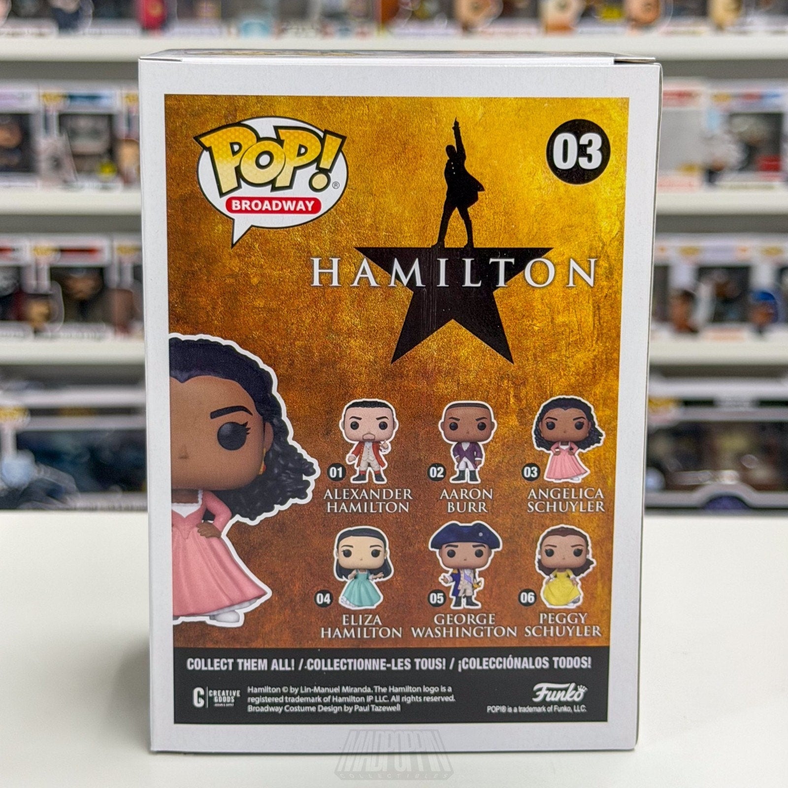 Funko Pop Broadway Hamilton Angelica Schuyler 03 American Musical Vinyl Figure