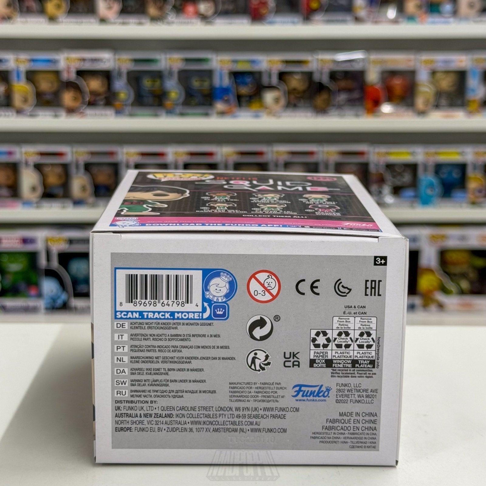 Funko Pop TV Netflix Squid Game Player 218 Cho Sang-Woo 1225 Korean Vinyl Figure