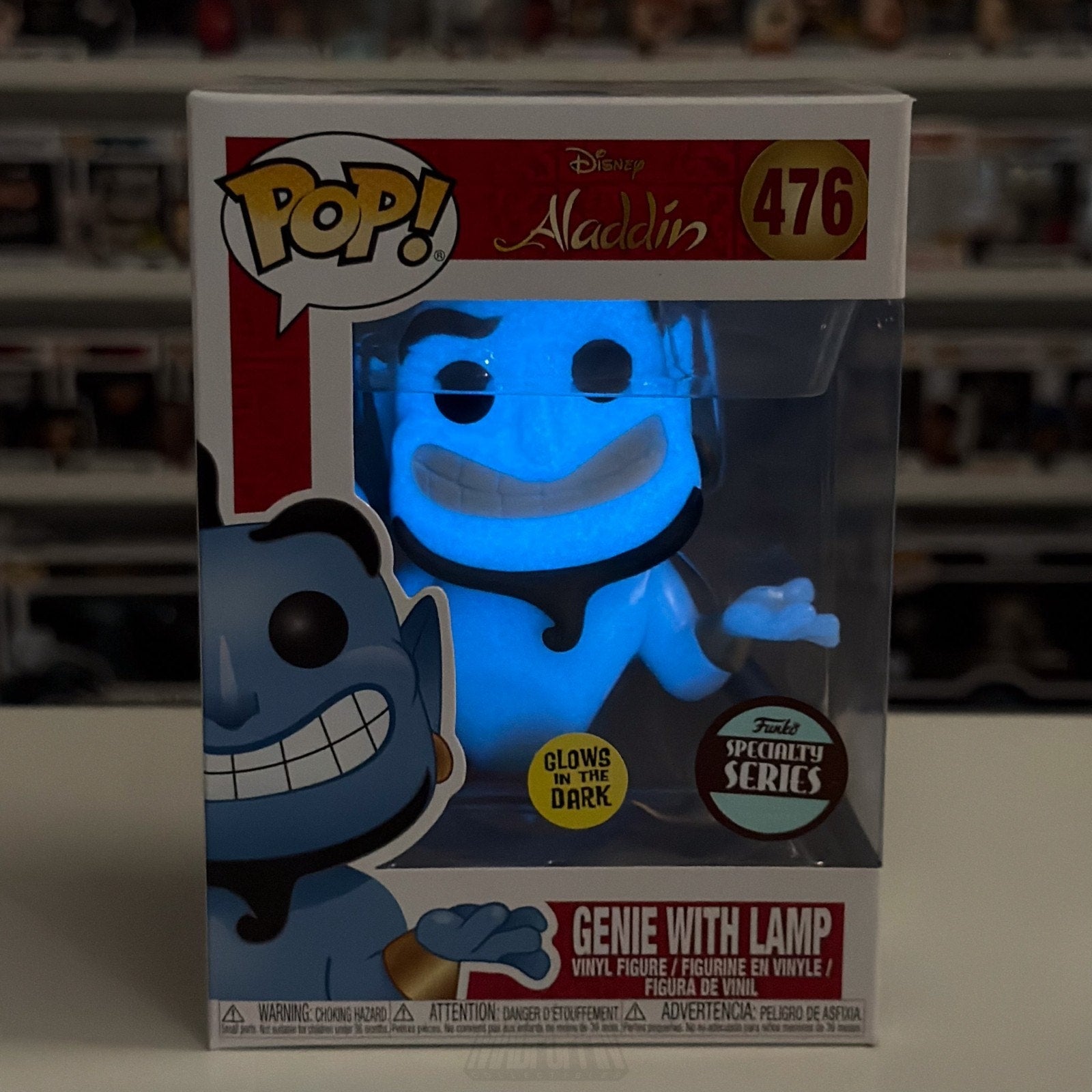 Funko Pop Disney Aladdin Genie w/Lamp Glow Specialty Series 476 Toy Vinyl Figure