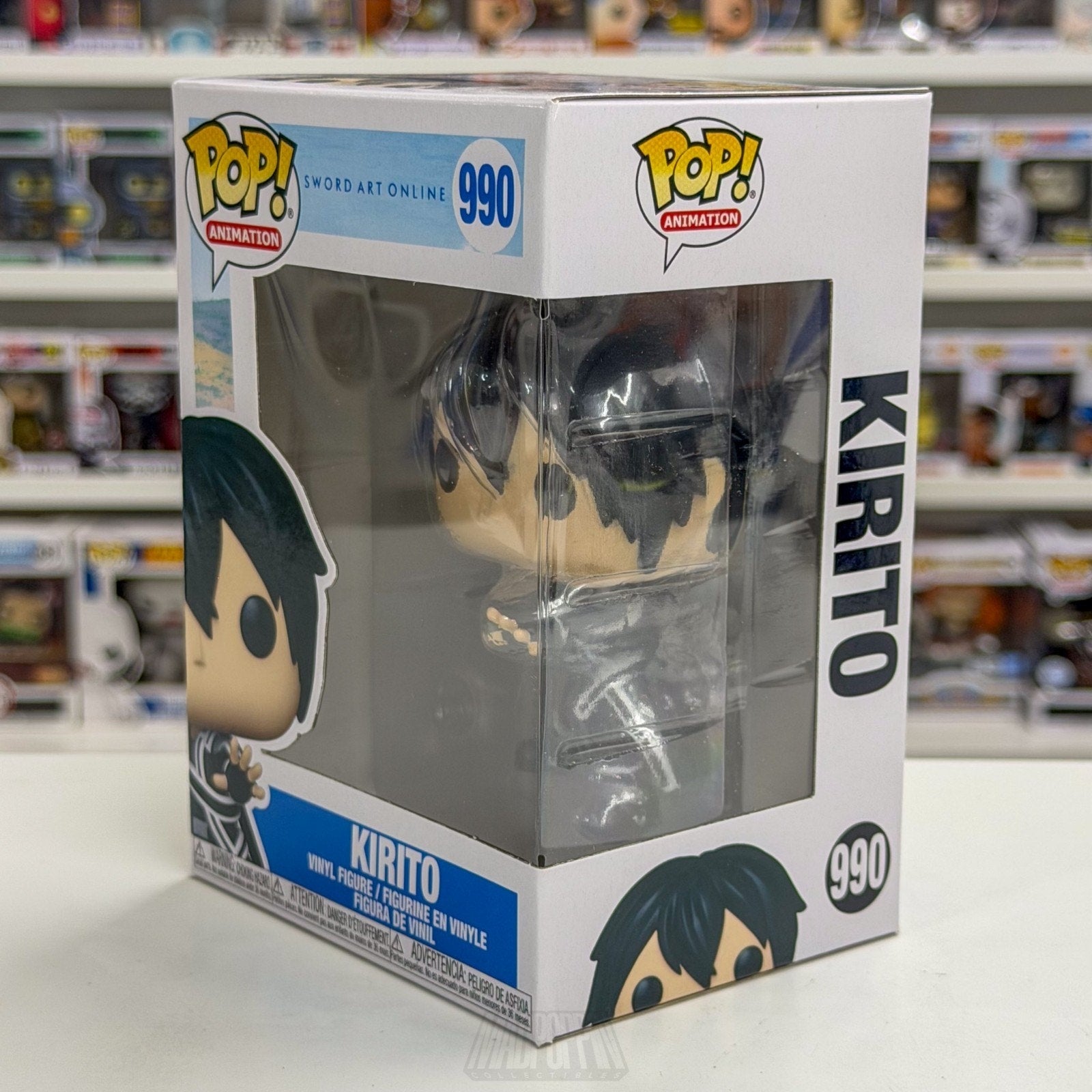 Funko Pop Anime Sword Art Online Kirito 990 Japanese Manga Game Toy Vinyl Figure