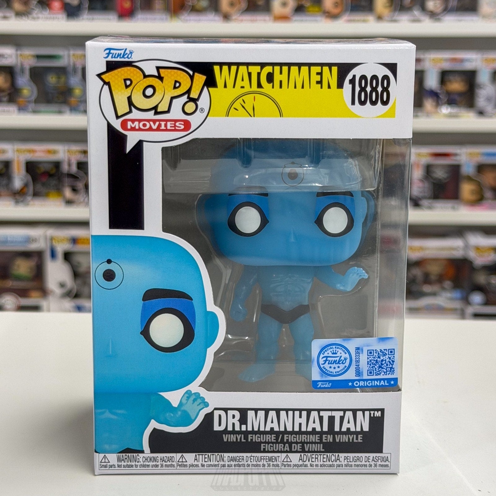 Funko Pop DC Comics Movies Watchmen Dr. Manhattan Exclusive 1888 Vinyl Figure