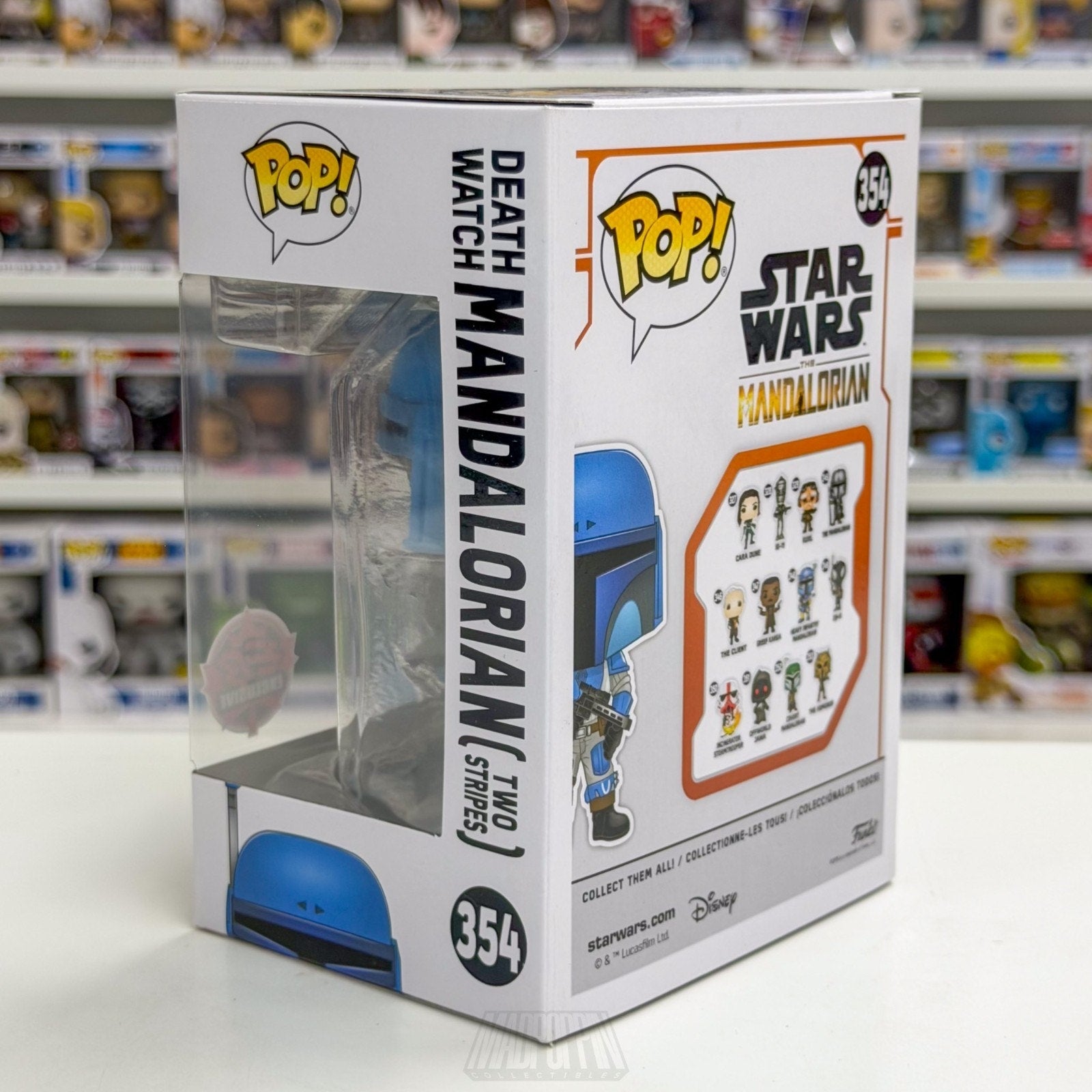 Funko Pop Star Wars Death Watch Mandalorian Two Stripes EB Games 354 Toy Figure