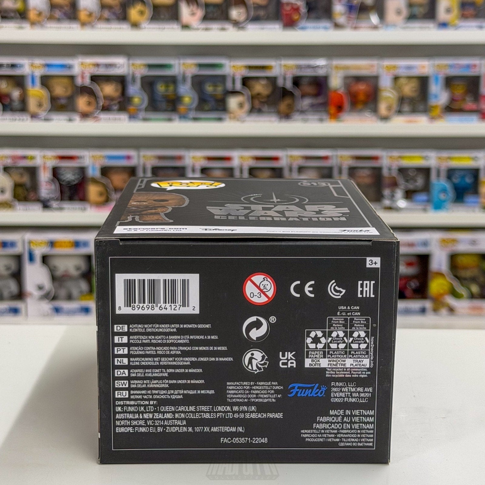 Funko Pop Star Wars Chewbacca Celebration Galactic Con 513 Wookiee Vinyl Figure