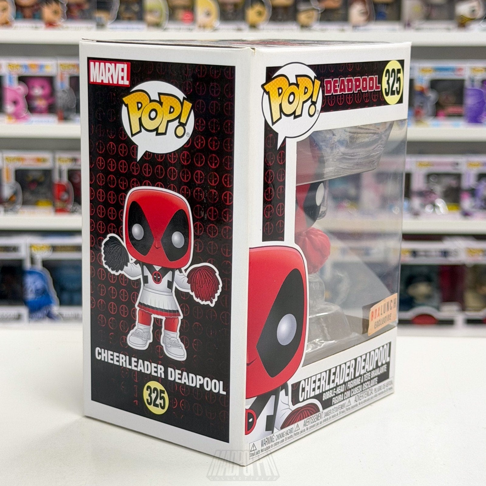 Funko Pop Marvel Cheerleader Deadpool BoxLunch 325 Mercenary Toy Vinyl Figure