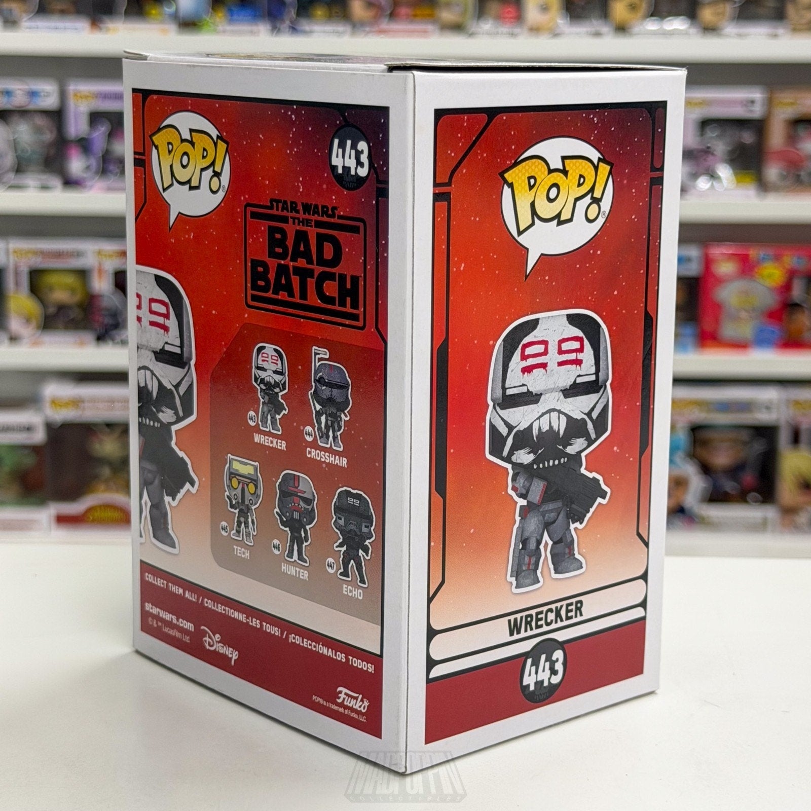 Funko Pop Star Wars The Bad Batch Wrecker 443 Clone Animated Sci-Fi Vinyl Figure