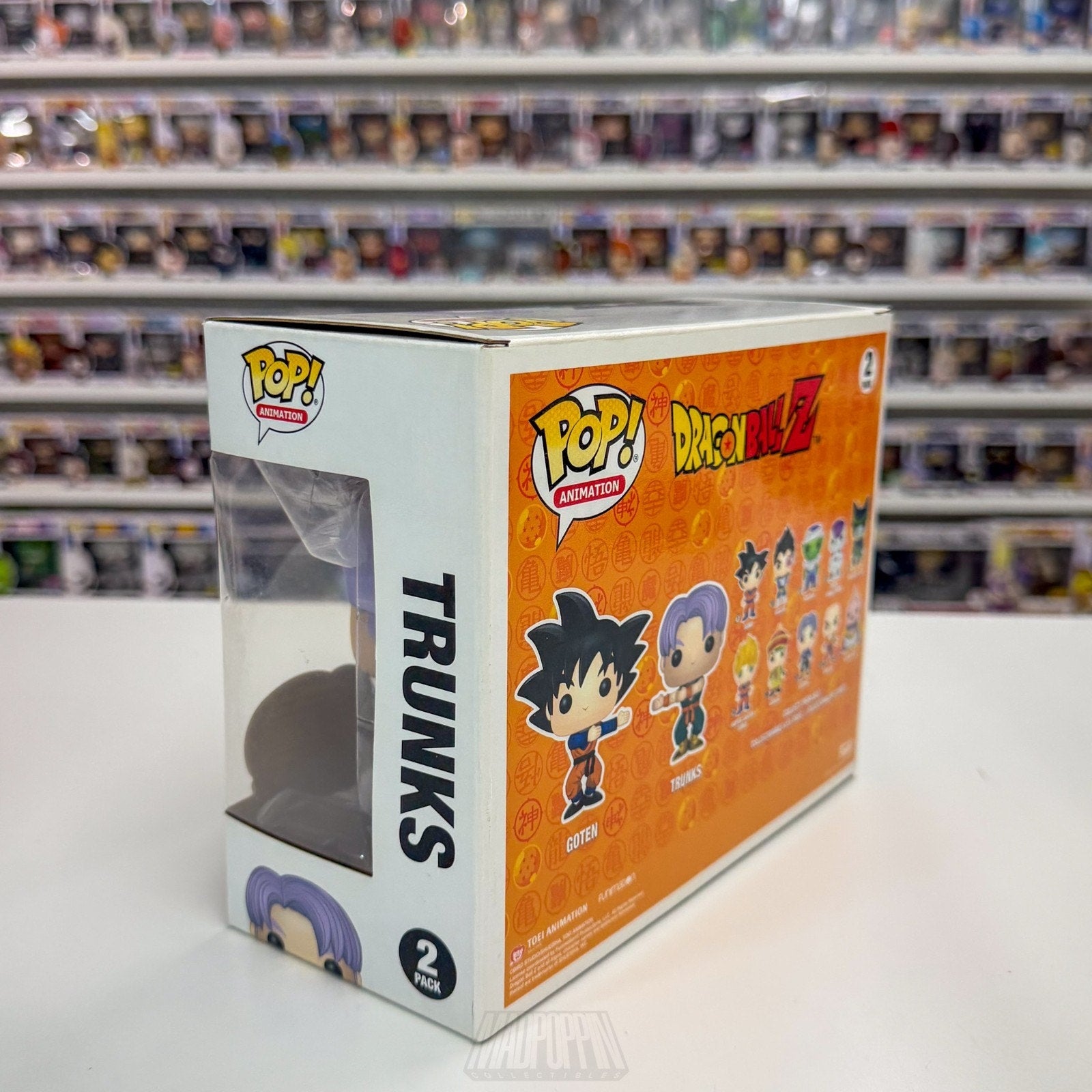 Funko Pop Anime Dragon Ball Z Goten Trunks BoxLunch 2 Pack Manga Vinyl