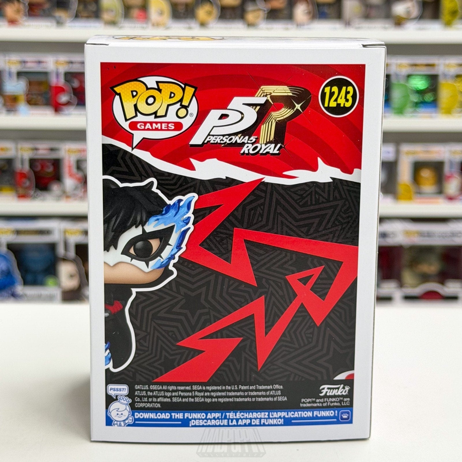 Funko Pop Games Persona 5 Royal Joker 1243 SDCC 2026 Vinyl Figure CON STICKER