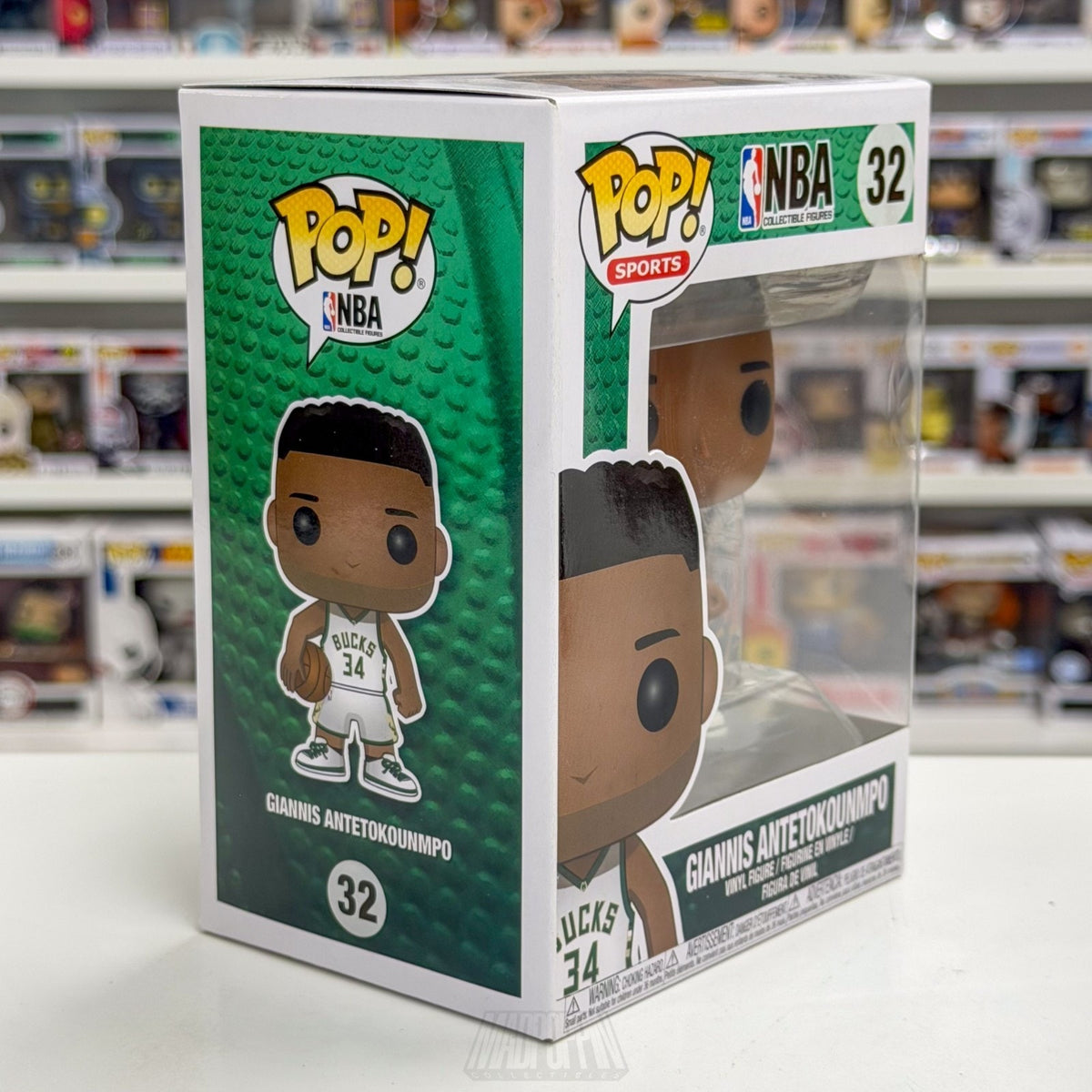 Funko Pop NBA Basketball Milwaukee Bucks Giannis Antetokounmpo 32 Vinyl Figure