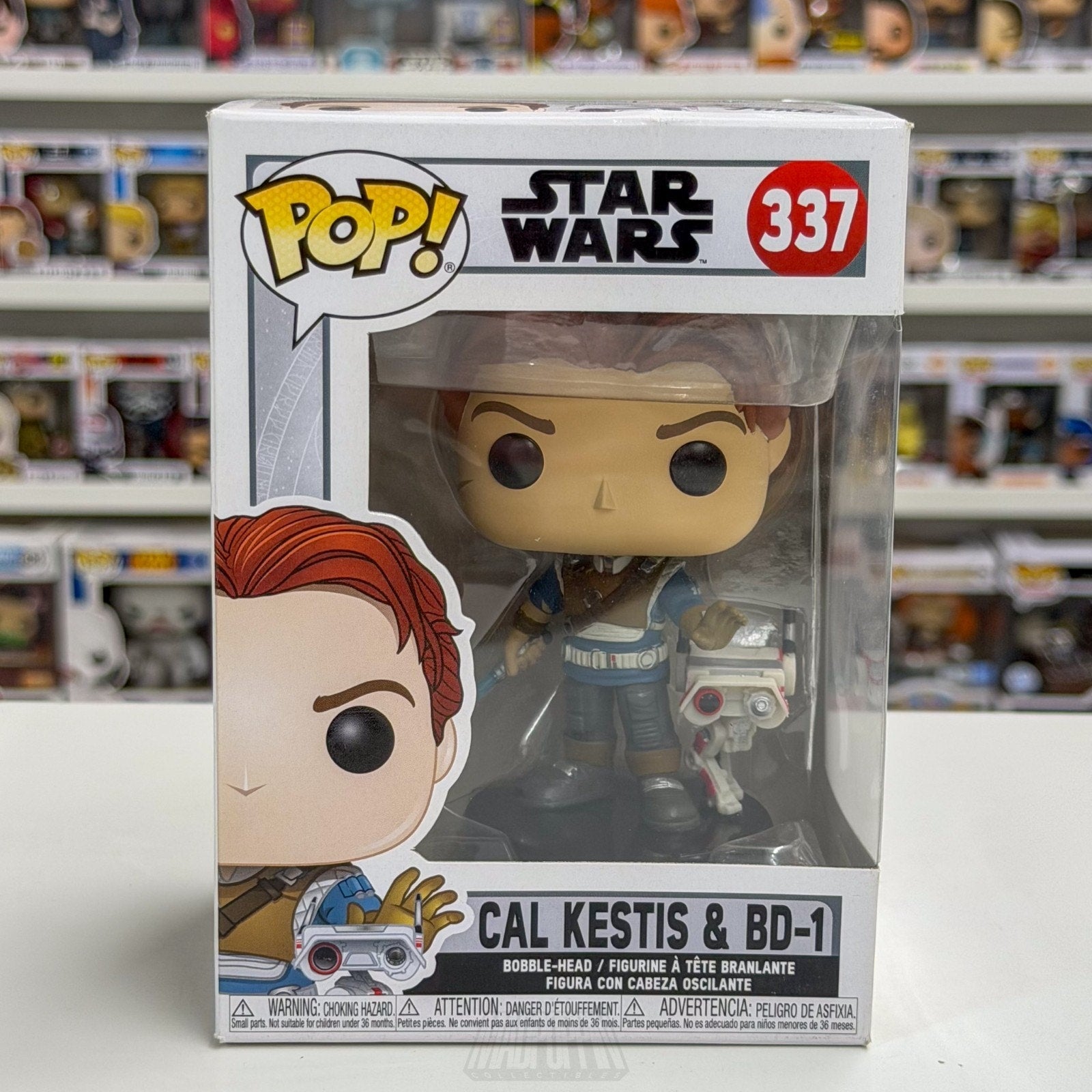 Funko Pop Star Wars Jedi Fallen Order Cal Kestis & BD-1 337 Force Vinyl Figure