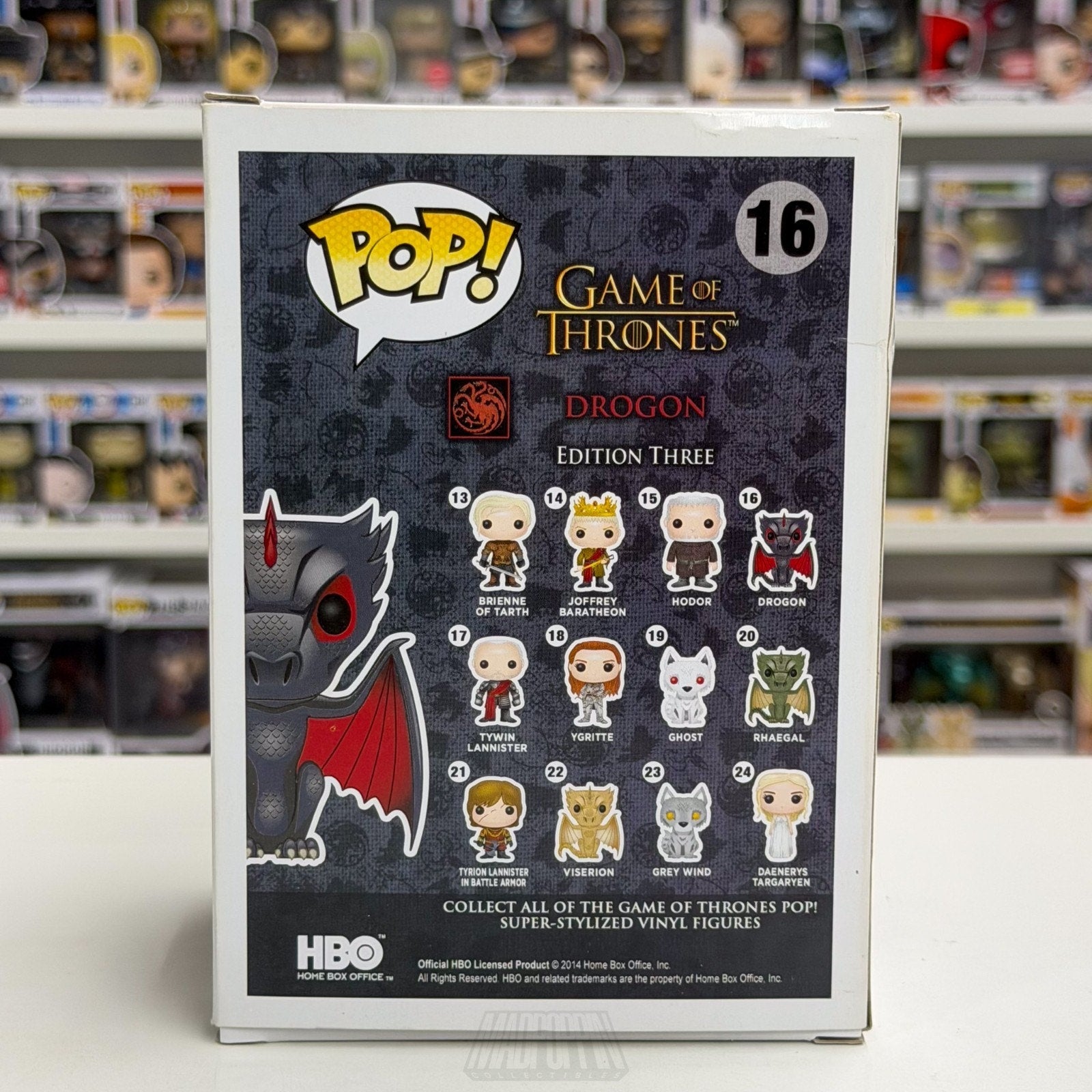 Funko Pop TV HBO Game of Thrones Drogon 16 Daenerys Targaryen Dragon Toy Figure