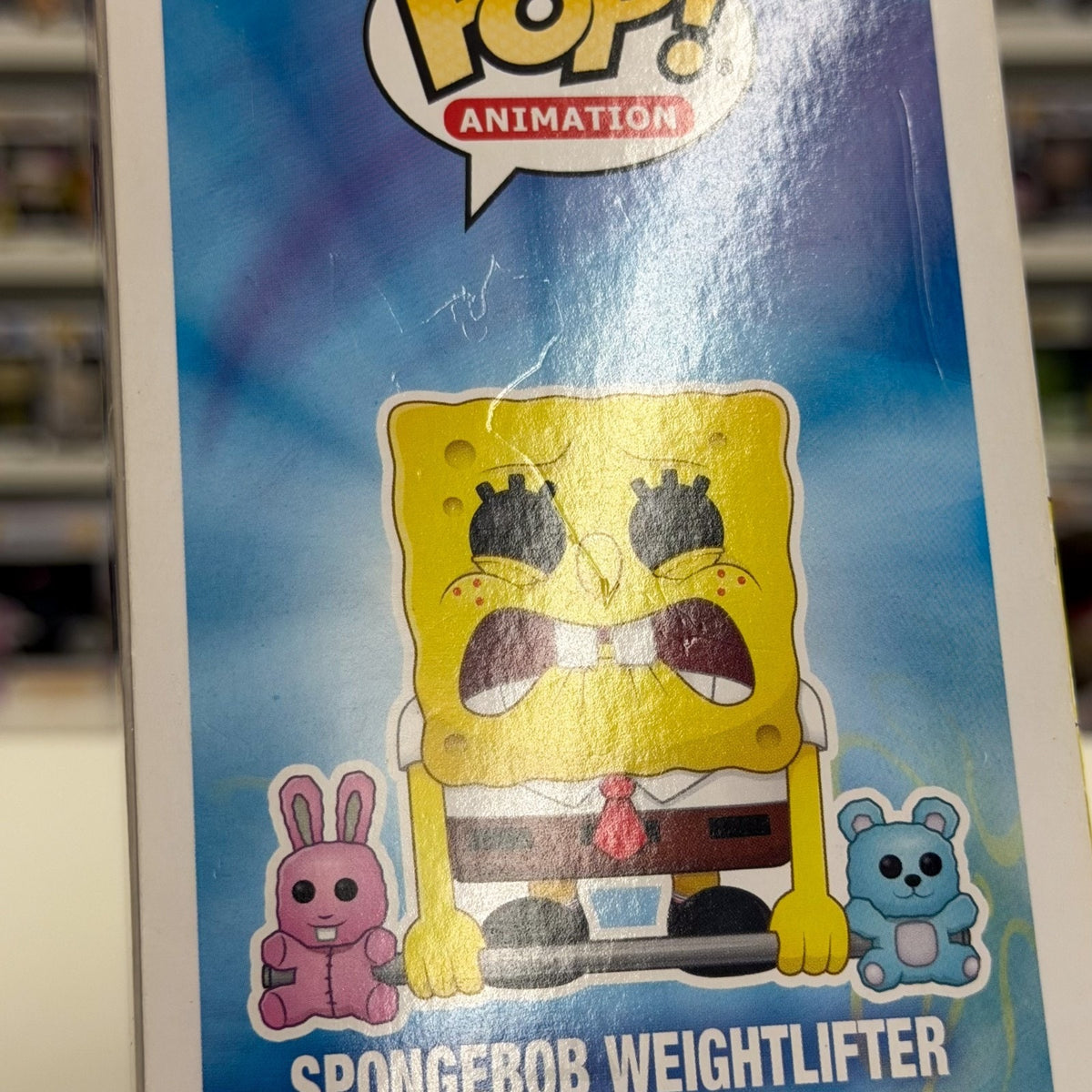 Funko Pop Animation SpongeBob SquarePant Weightlifter Hot Topic 917 Vinyl Figure