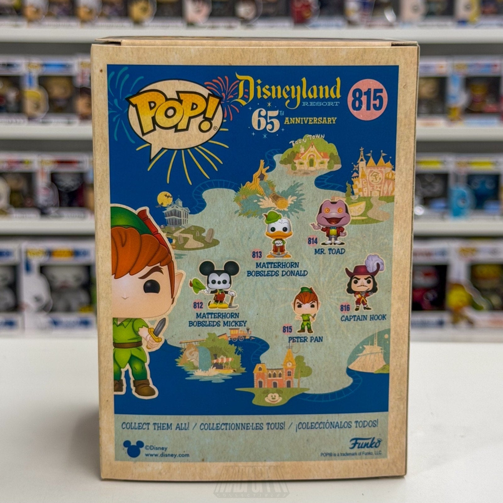 Funko Pop Disneyland 65th Anniversary Peter Pan 815 Pirates Fantasy Vinyl Figure