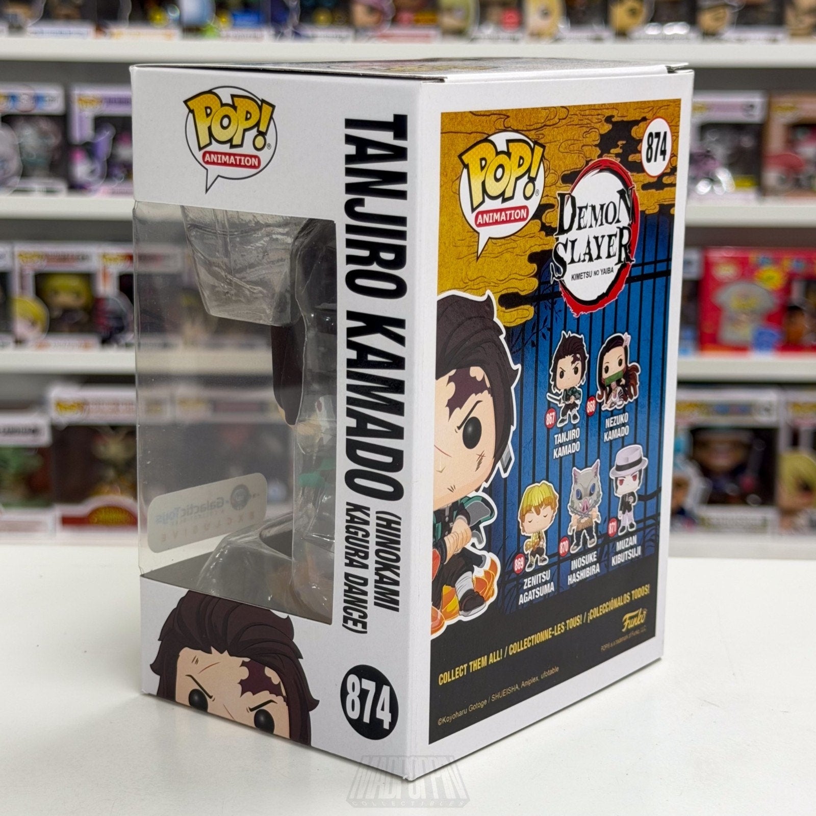 Funko Pop Anime Demon Slayer Tanjiro Kamado Hinokami Kagura Dance 874 Toy Figure