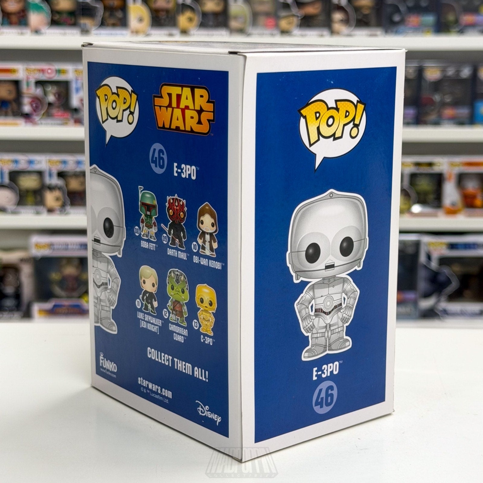 Funko Pop Star Wars E-3PO Chrome Celebration Exclusive Blue Box 46 Vinyl Figure