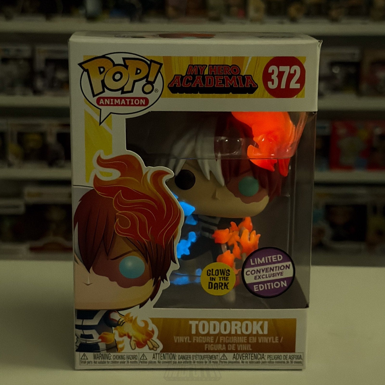 Funko Pop Anime My Hero Academia Todoroki Glow 372 Japan Manga Toy Vinyl Figure