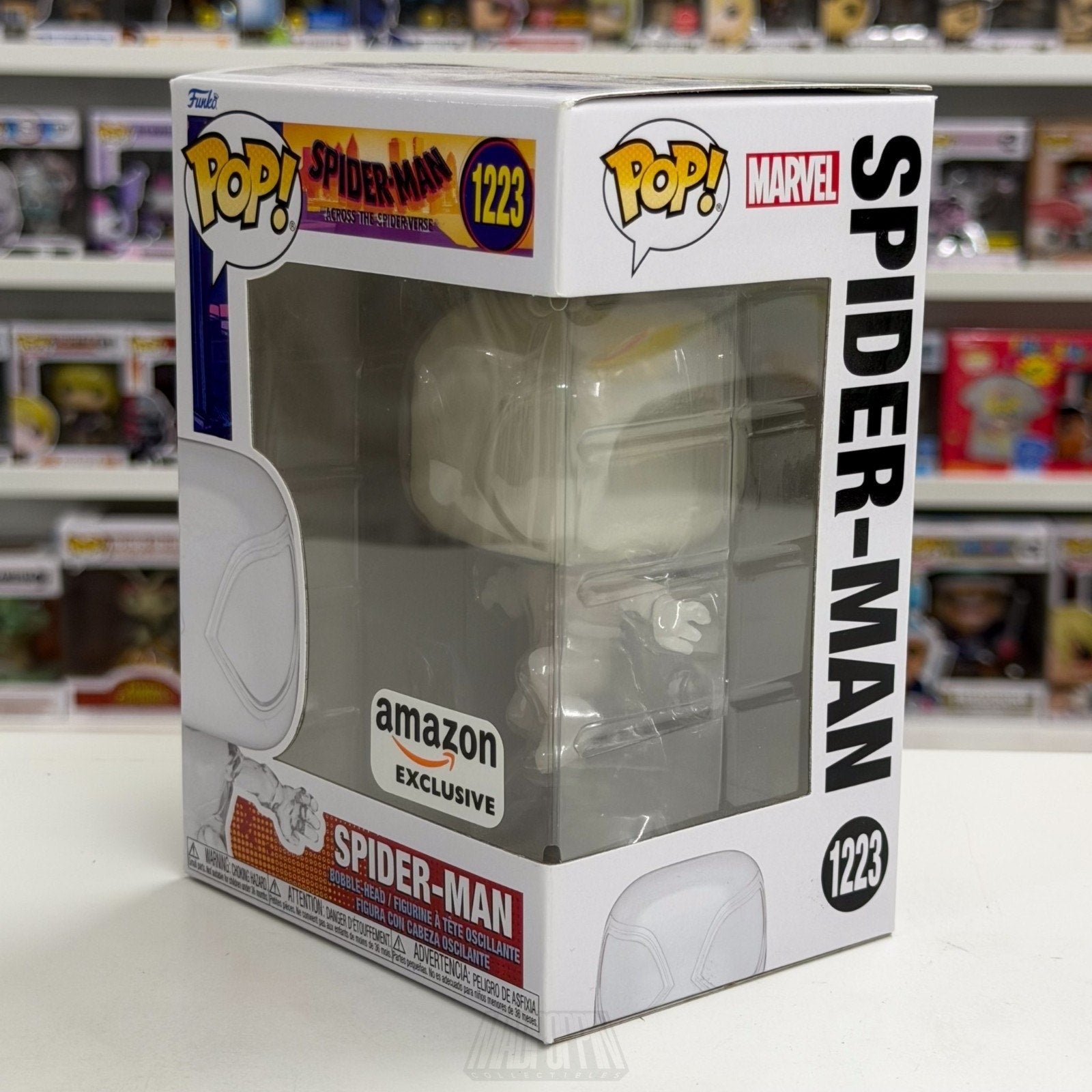 Funko Pop Marvel Spider-Man Leaping Translucent Amazon 1223 MCU Toy Vinyl Figure