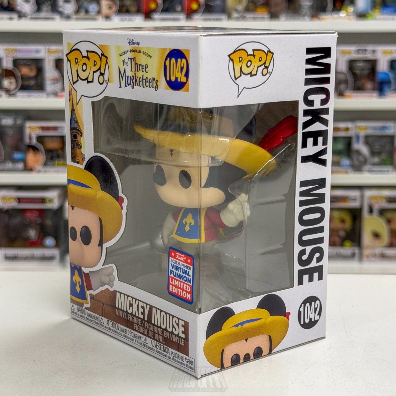Funko Pop Disney Mickey Mouse The Three Musketeers FunKon 1042 Toy Vinyl Figure