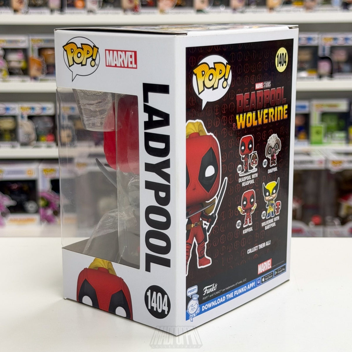 Funko Pop Marvel Deadpool & Wolverine Ladypool 1404 MCU Movie Toy Vinyl Figure