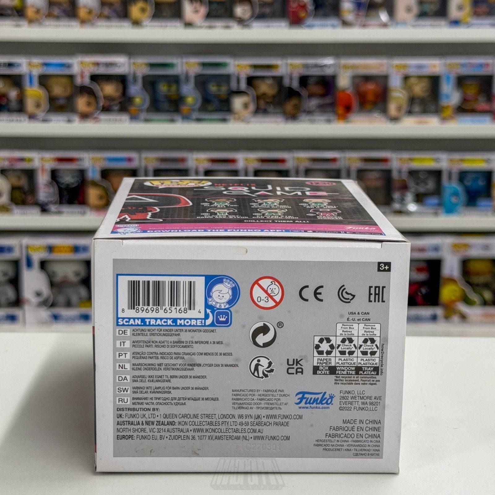 Funko Pop TV Netflix Squid Game Masked Soldier Machine Gun 1230 Toy Vinyl Figure