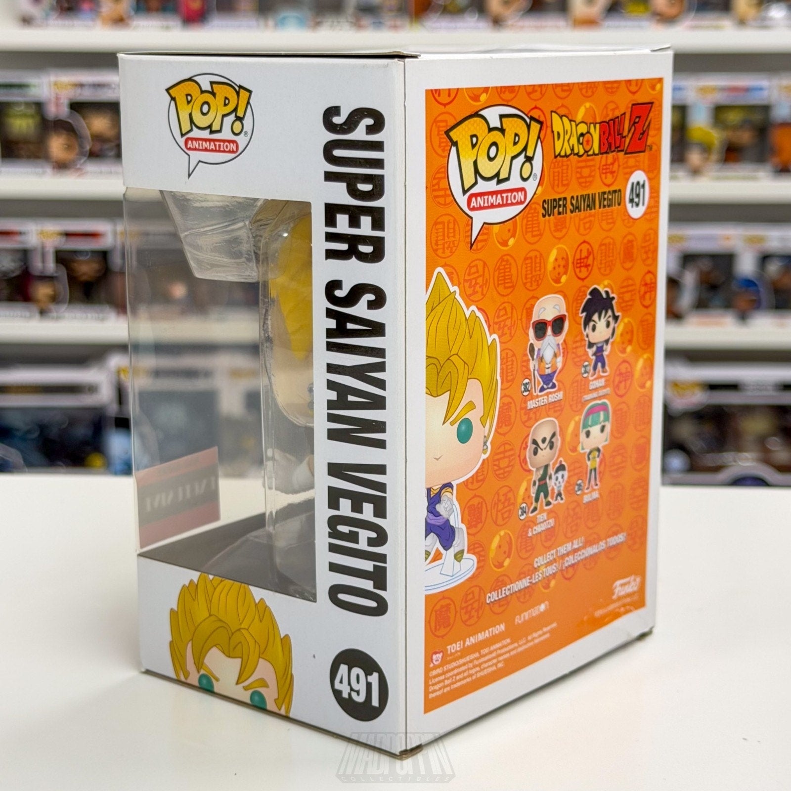 Funko Pop Anime Dragon Ball Z Super Saiyan Vegito AAA Exclusive 491 Vinyl Figure