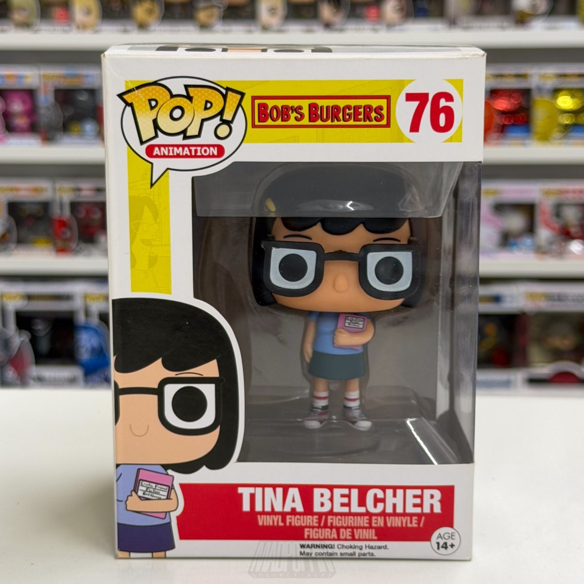 Funko Pop Animation Bobs Burgers Tina Belcher 76 Sitcom New Jersey Vinyl Figure
