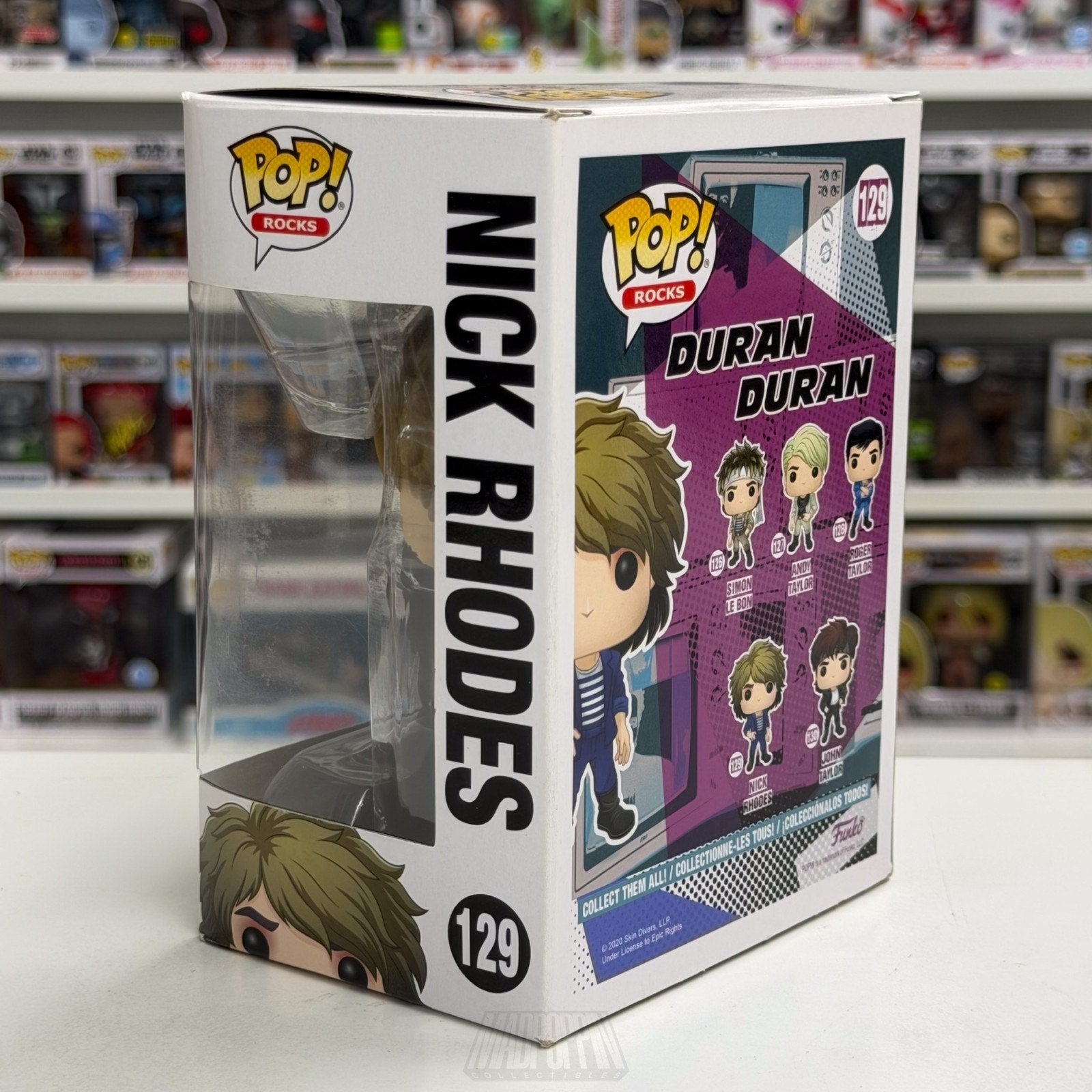 Funko Pop Rocks Duran Duran Nick Rhodes 129 Music English New Wave Vinyl Figure