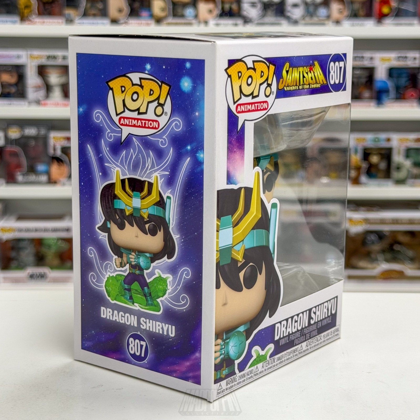 Funko Pop Anime Saint Seiya Dragon Shiryu 807 Japanese Manga Toy Vinyl Figure