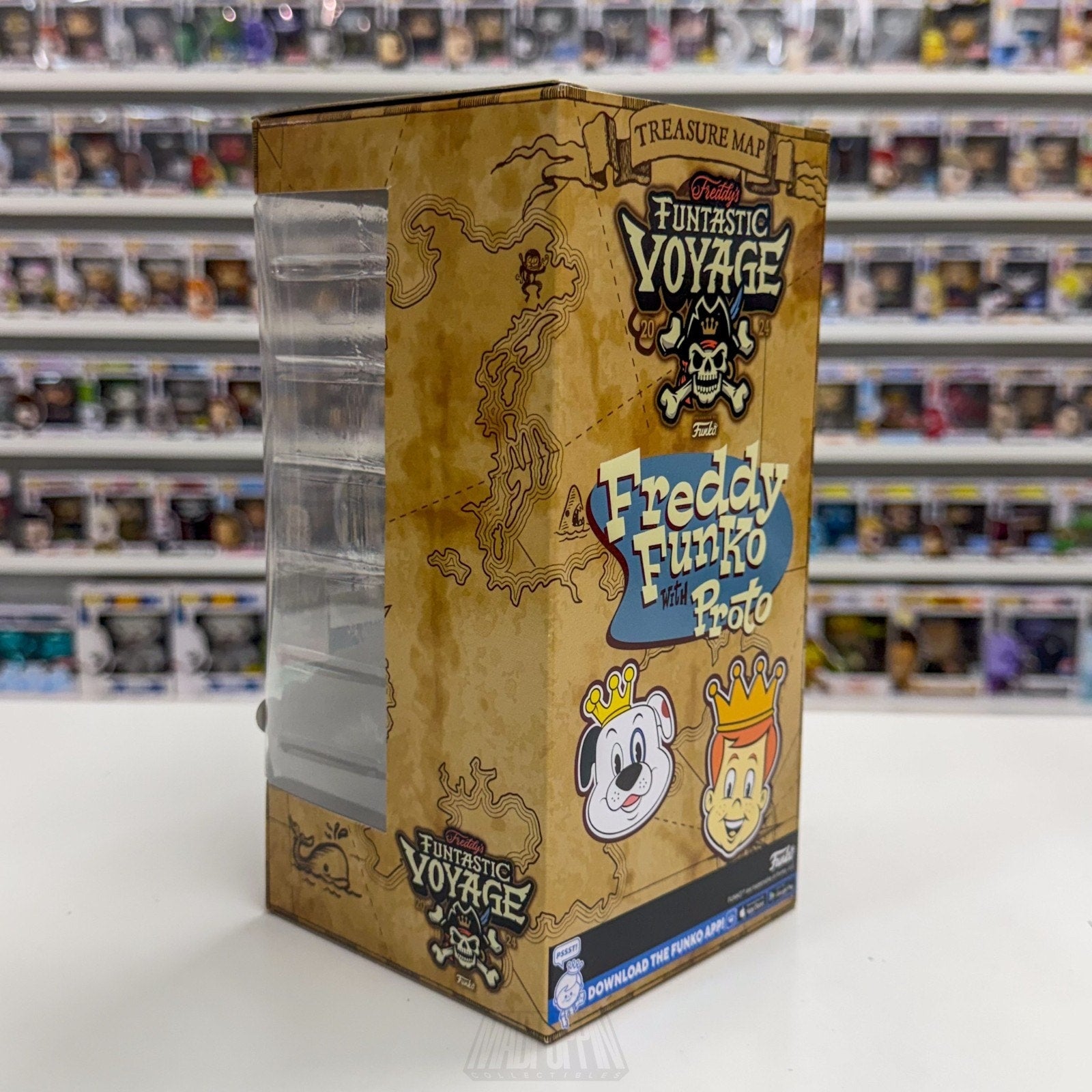 Funko Wacky Wobbler Fundays Funtastic Voyage Freddy Proto Metallic Vinyl Figure