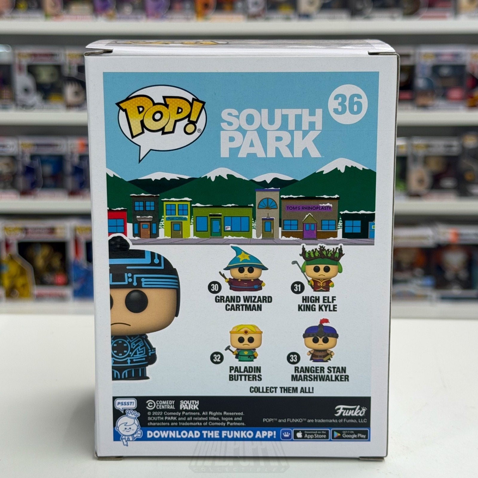 Funko Pop Animation South Park Digital Stan Marsh Glow SDCC 36 Tron Vinyl Figure