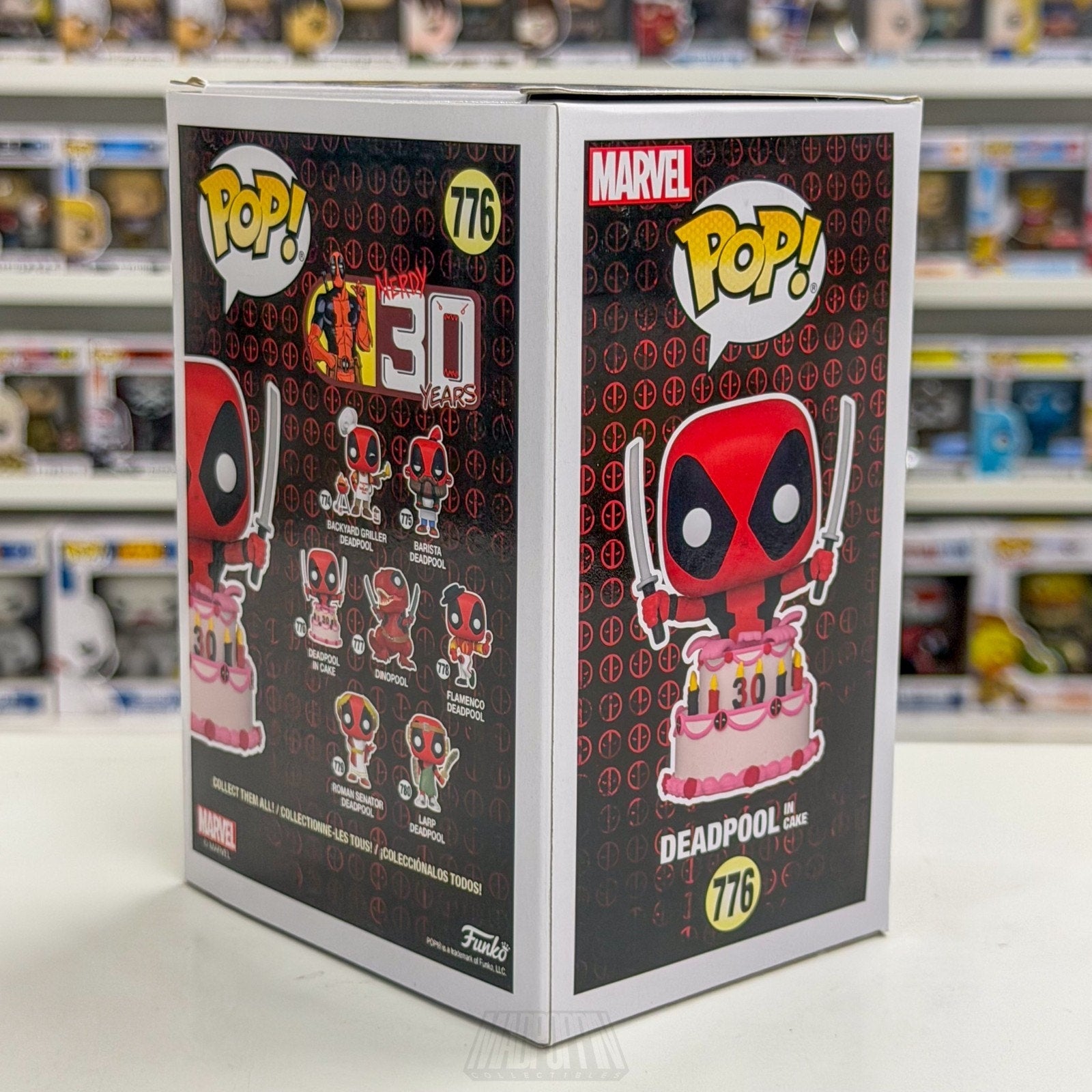Funko Pop Marvel Deadpool in Cake Metallic 7-Eleven 776 Mutant Merc Toy Figure