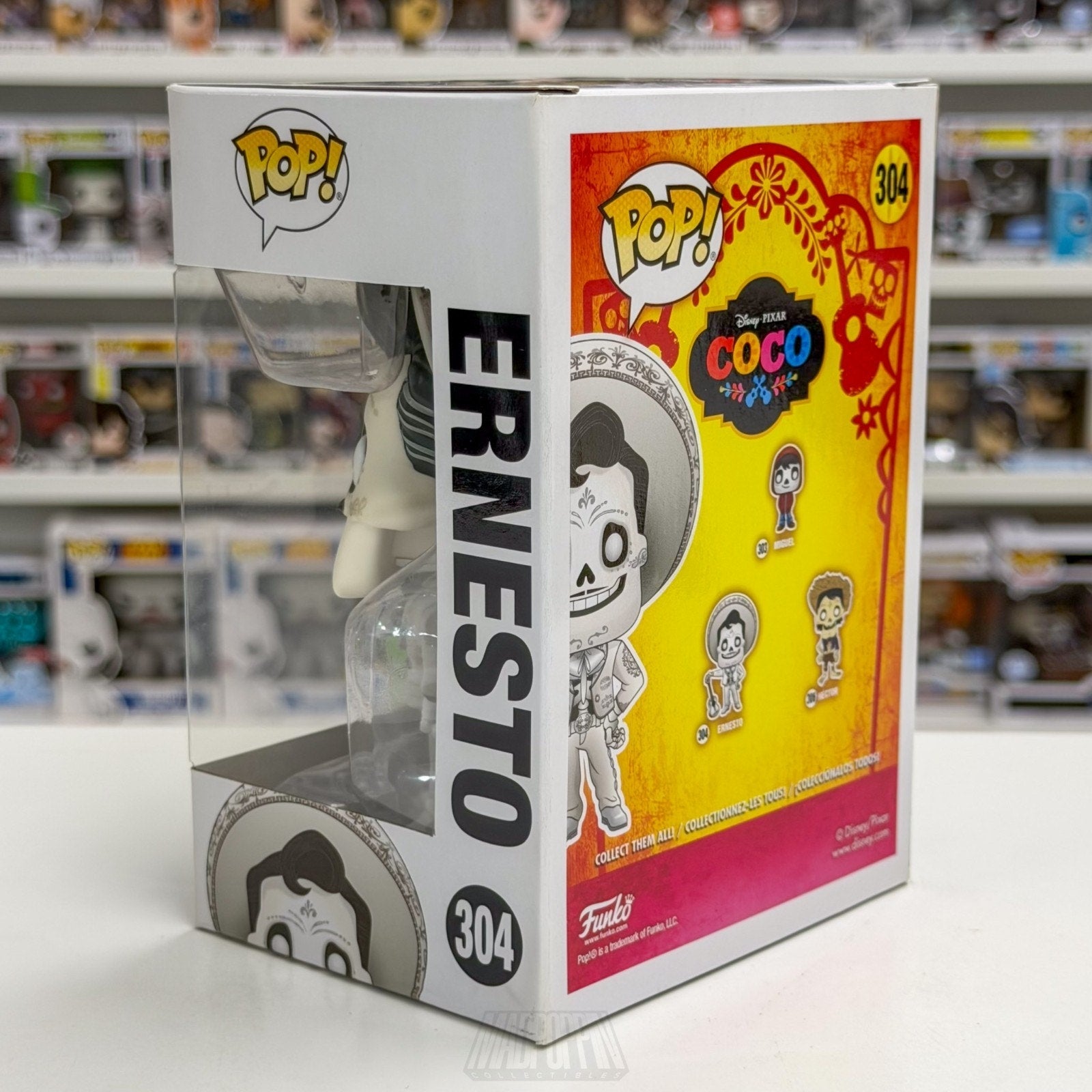 Funko Pop Disney Pixar Coco Ernesto 304 Day of the Dead Animation Mexico Figure