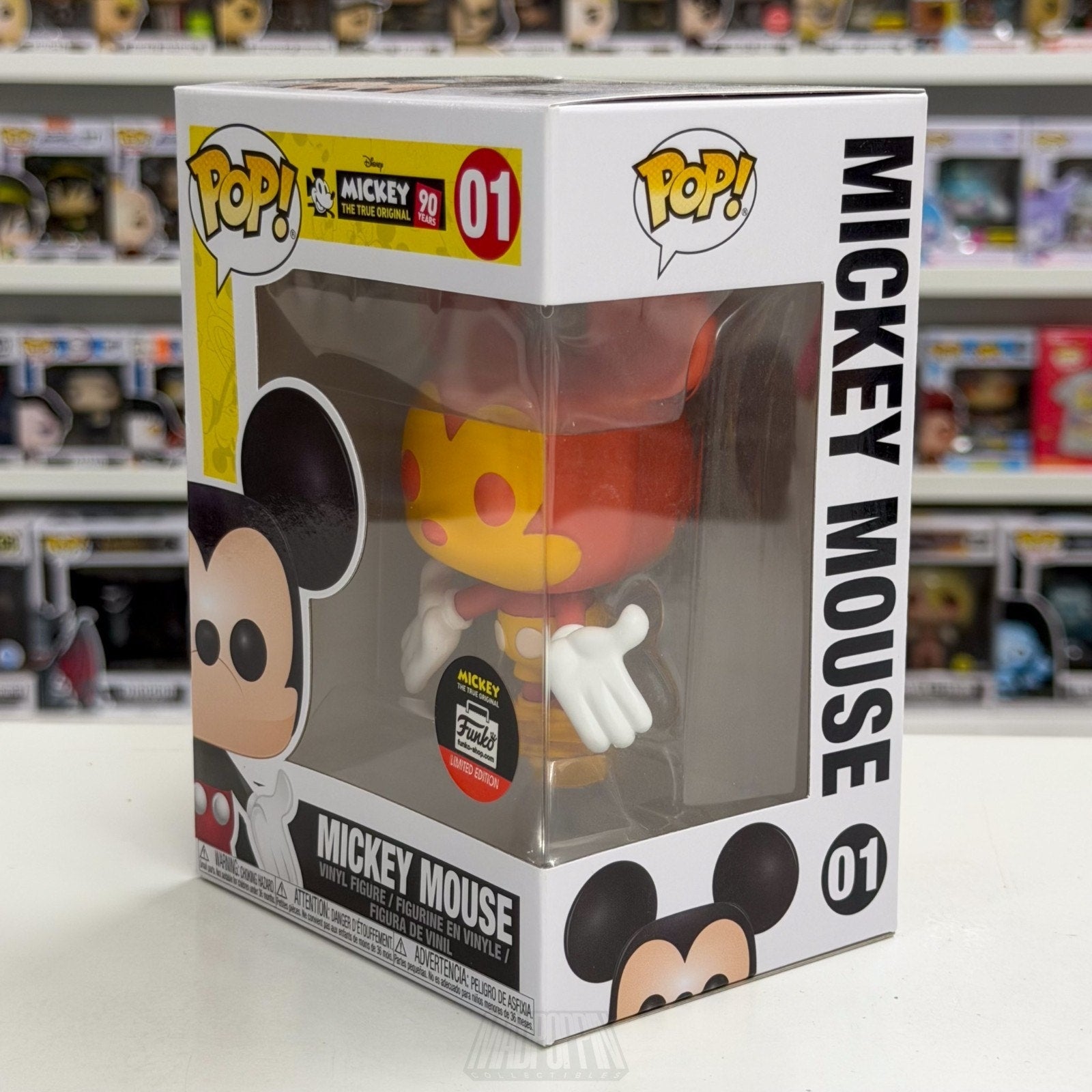 Funko Pop Disney Mickey Mouse True Original 90 Years Orange Yellow 01 Toy Figure