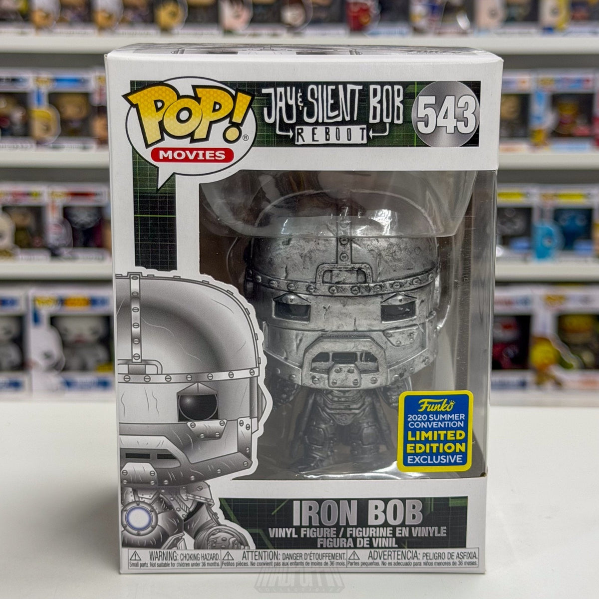 Funko Pop Movies Jay & Silent Bob Reboot Iron Bob SDCC Summer 543 Vinyl Figure
