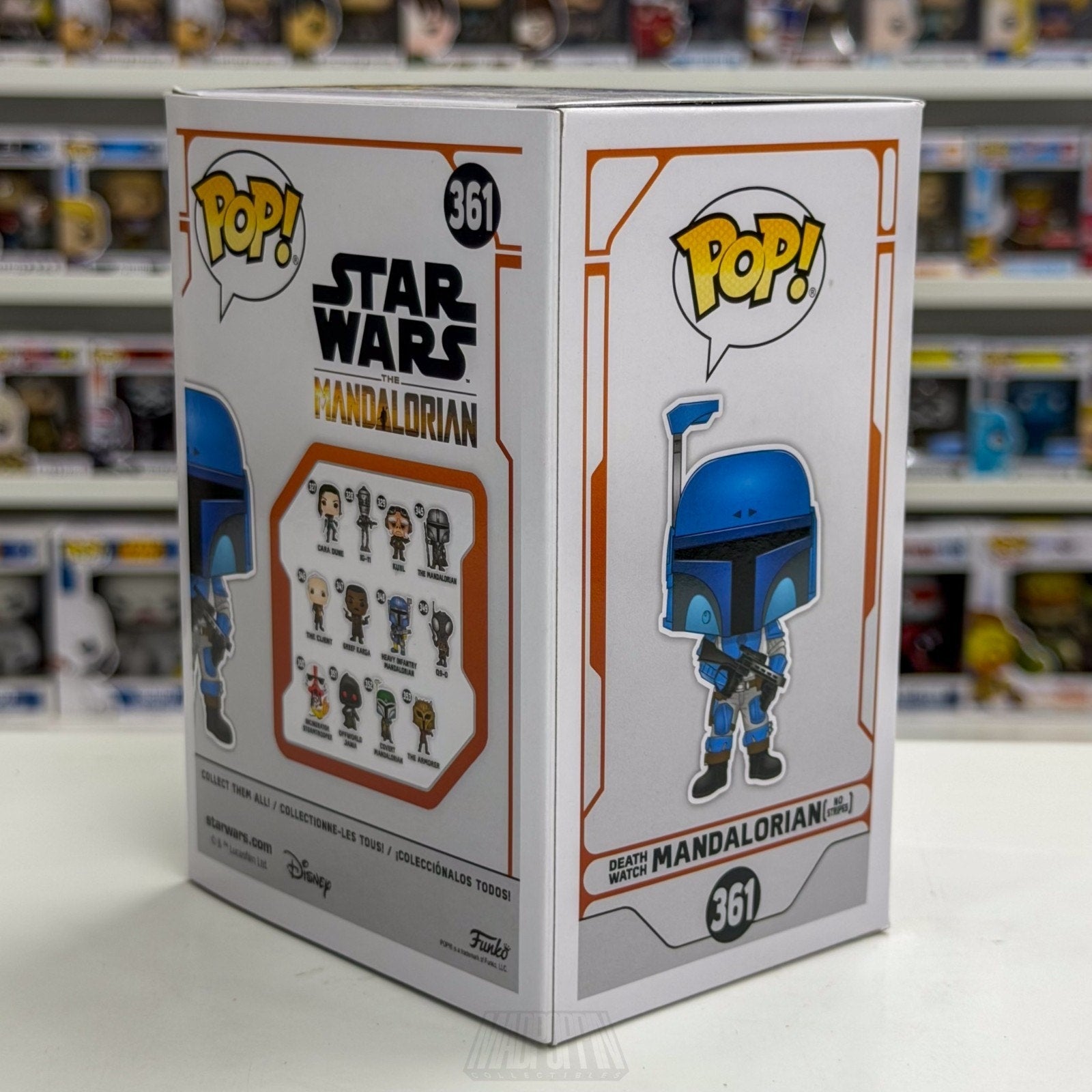 Funko Pop Star Wars Death Watch Mandalorian No Stripes GameStop 361 Vinyl Figure