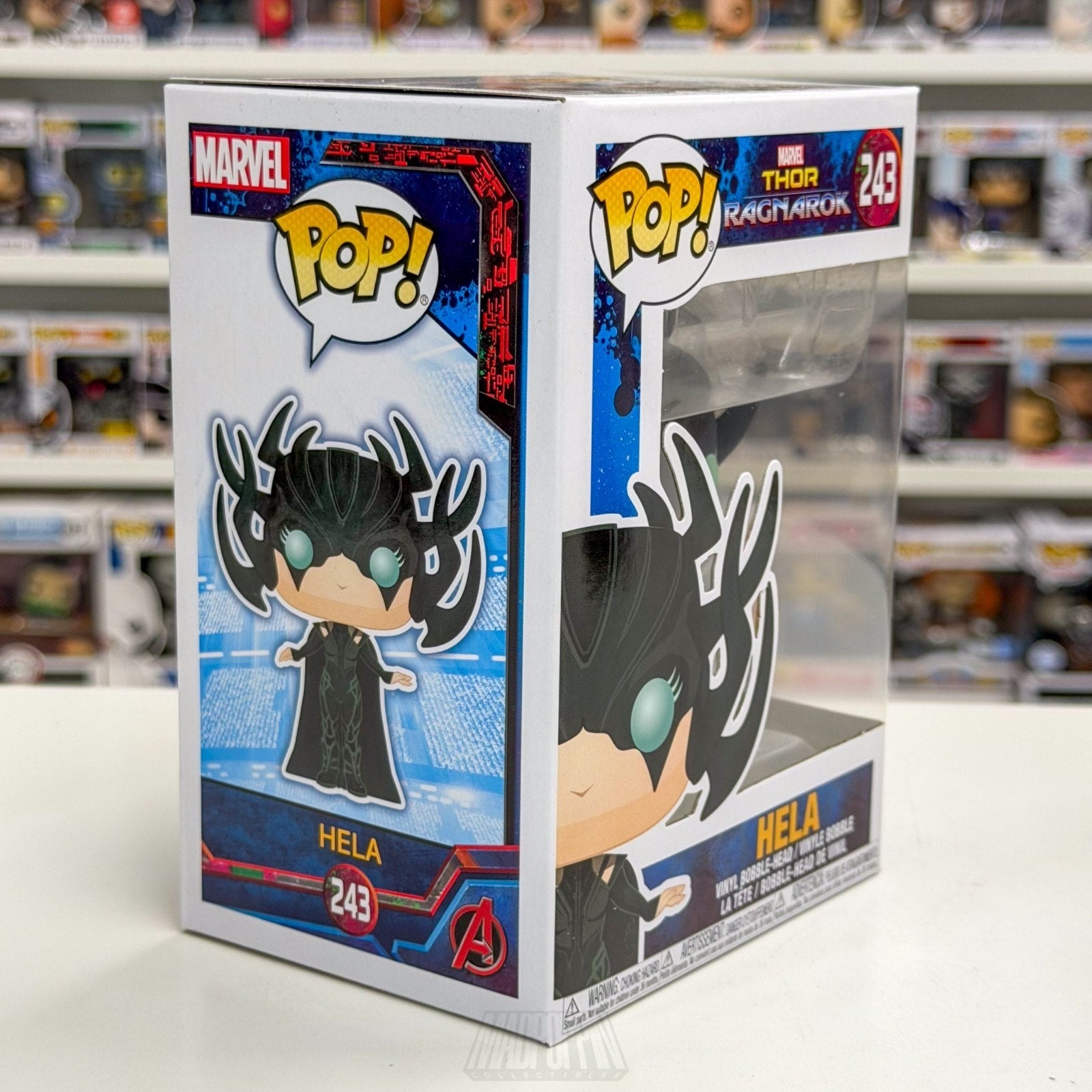 Funko Pop Marvel Thor Ragnarok Hela 243 Asgard Goddess of Death Toy Vinyl Figure