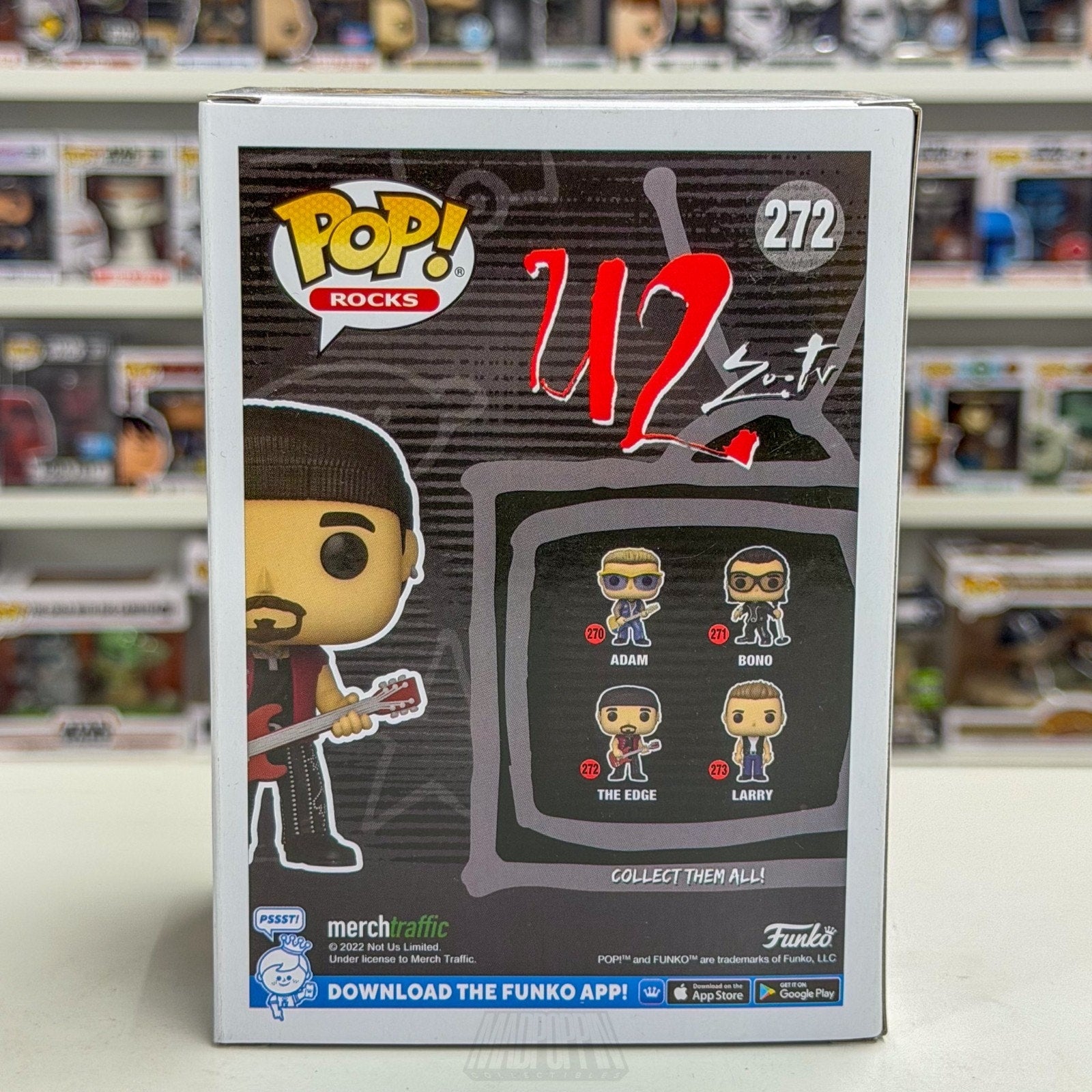 Funko Pop Rocks U2 Zoo TV Edge 272 Alternative Dublin Irish Band Vinyl Figure