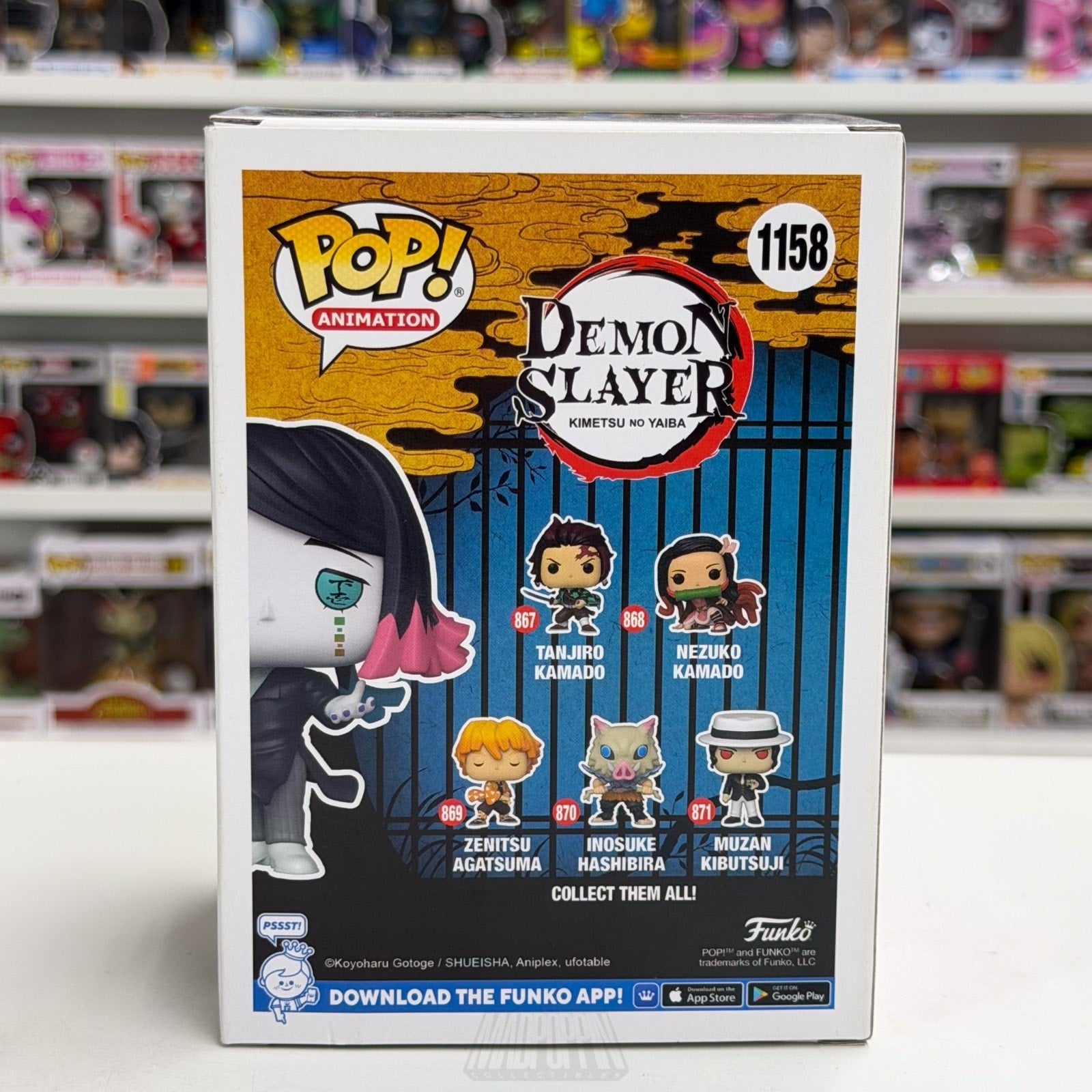 Funko Pop Anime Demon Slayer Enmu SDCC Con 1158 Japanese Manga Toy Vinyl Figure