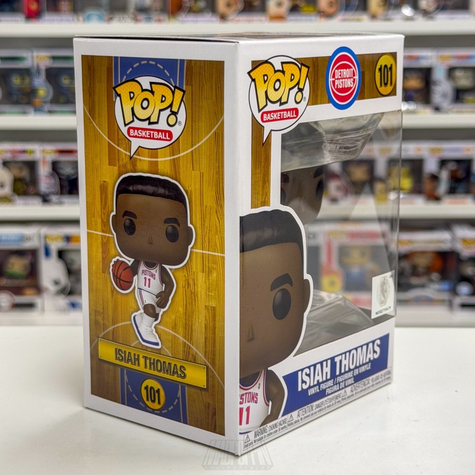 Funko Pop NBA Basketball Detroit Pistons Isiah Zeke Thomas 101 PG Vinyl Figure
