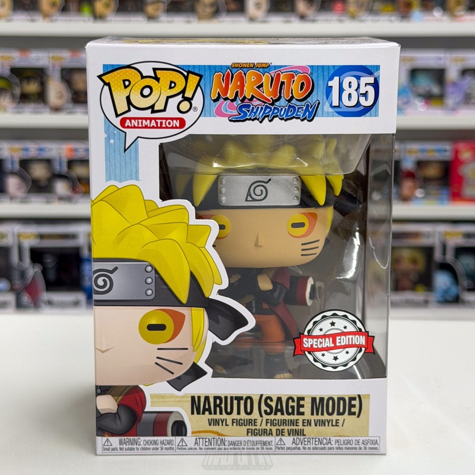 Funko Pop Anime Naruto Sage Mode Special Edition 185 Japan Manga Vinyl Figure