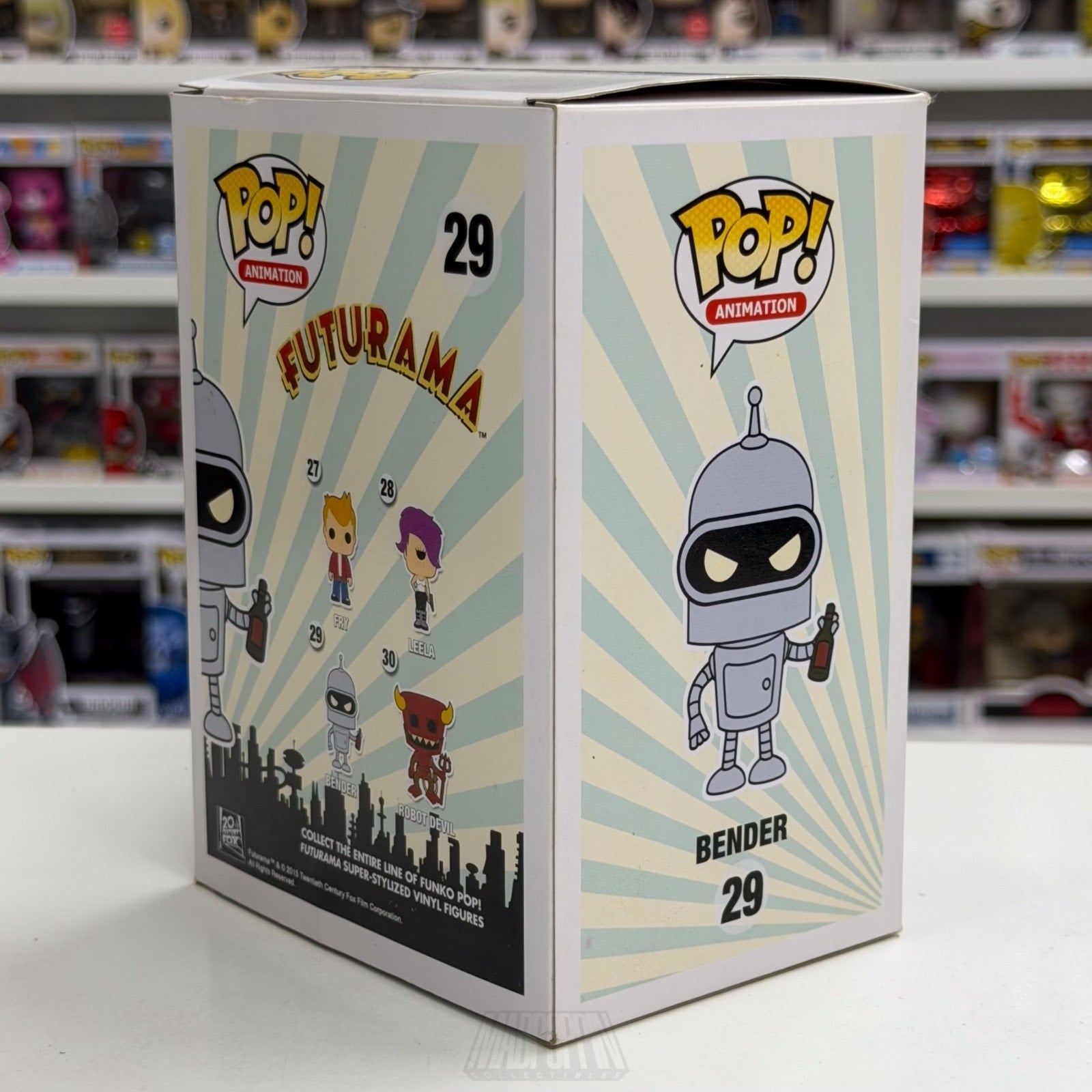 Funko Pop Animation Futurama Bender Bending Rodríguez 29 Robot Toy Vinyl Figure