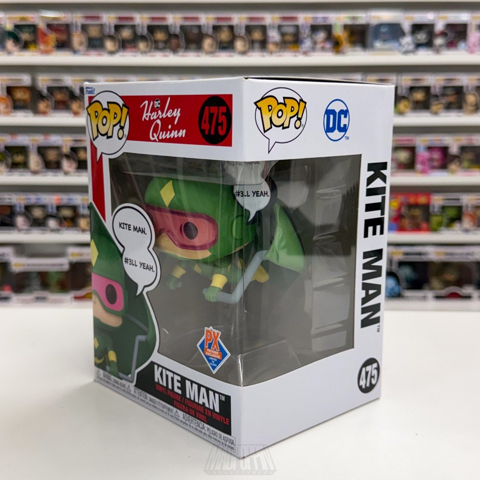 Funko Pop DC Harley Quinn Kite Man PX Previews 475 Supervillain Toy Vinyl Figure