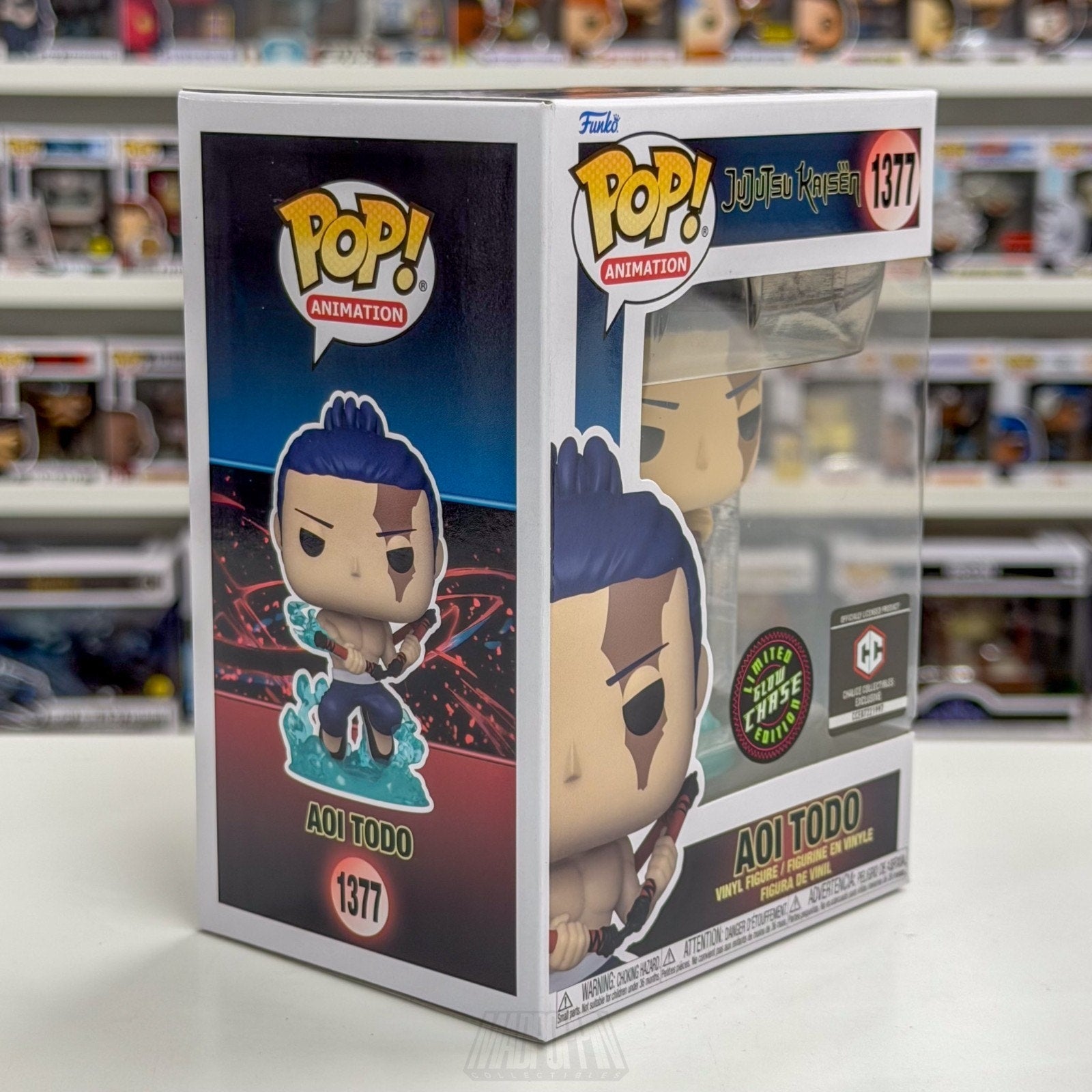 Funko Pop Anime Jujutsu Kaisen Aoi Todo Chalice Glow Chase 1377 Toy Vinyl Figure