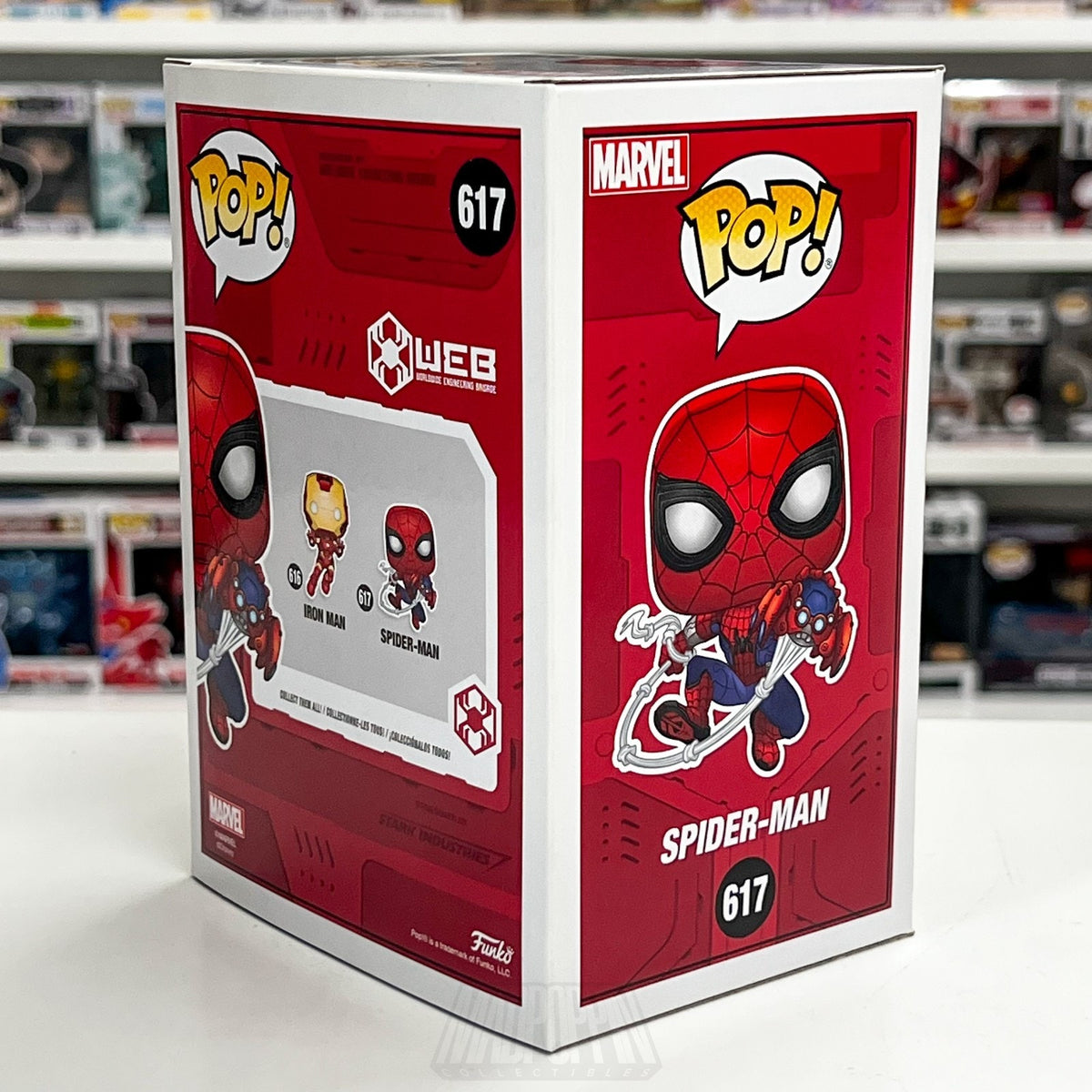 Funko Pop Marvel WEB Spider-Man Disney Parks Exclusive 617 Toy Vinyl Figure