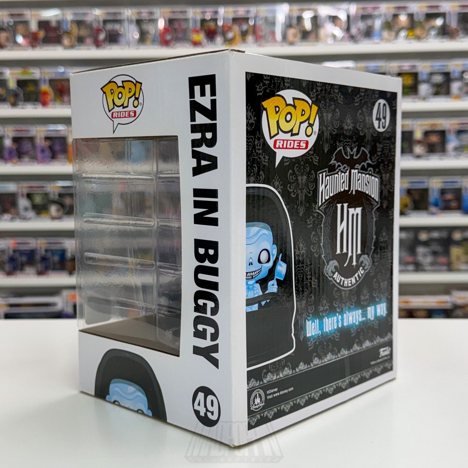 Funko Pop Rides Disney Parks Haunted Mansion Ezra In Buggy 49 Horror Toy Figure