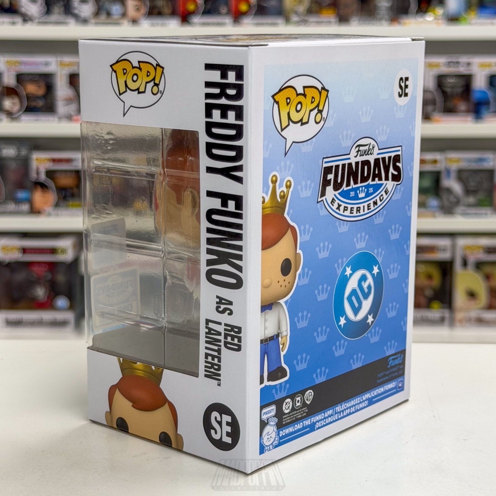 Funko Pop Fundays Experience Freddy as Red Lantern SE DC Heroes Toy Vinyl Figure